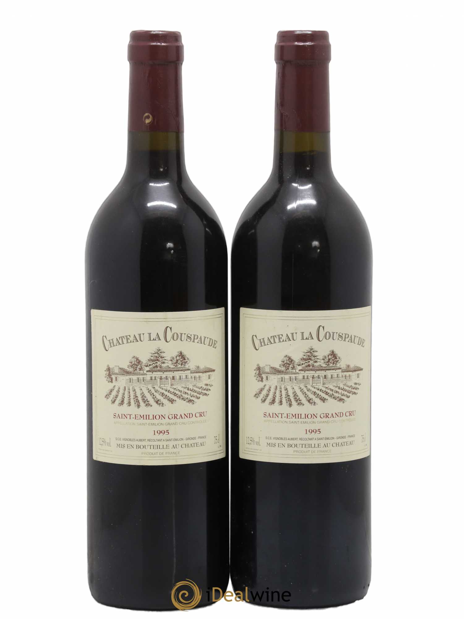 Château la Couspaude Grand Cru Classé 1995 - Lot de 2 bouteilles - 0