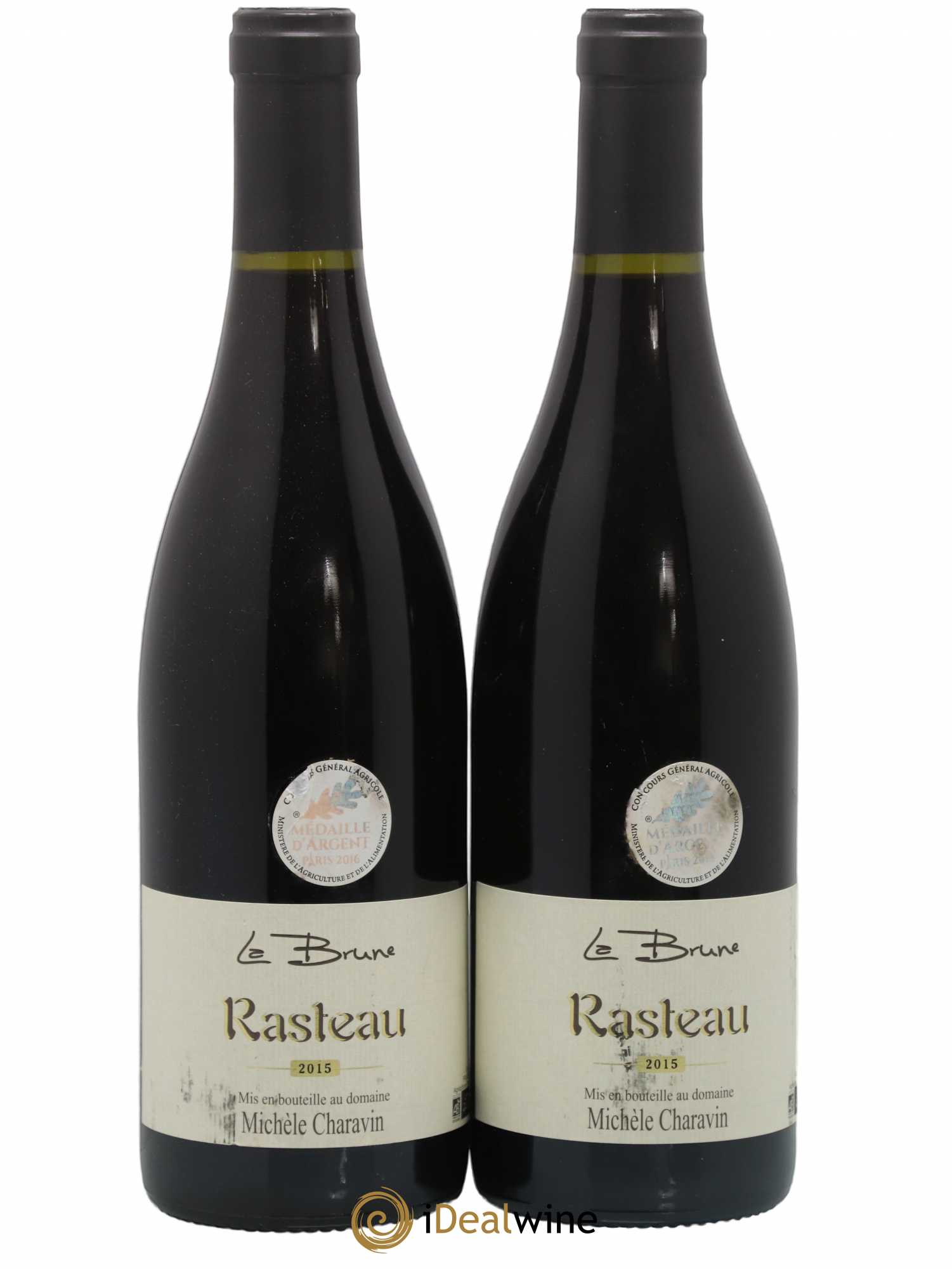 Rasteau La Brune Charavin (sans prix de réserve) 2015 - Lotto di 2 bottiglie - 0
