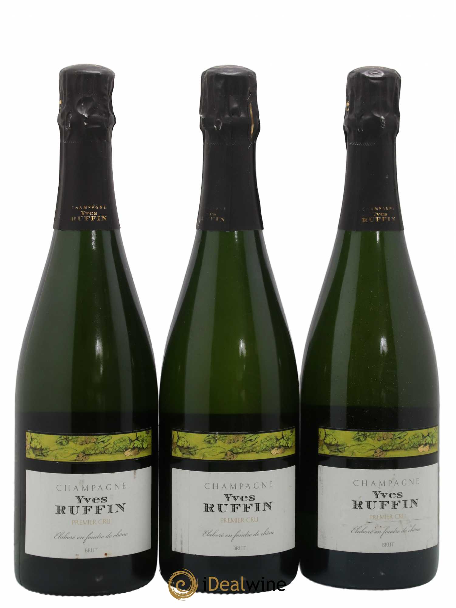 Champagne Yves Ruffin Premier Cru Brut - Lot de 3 bouteilles - 0