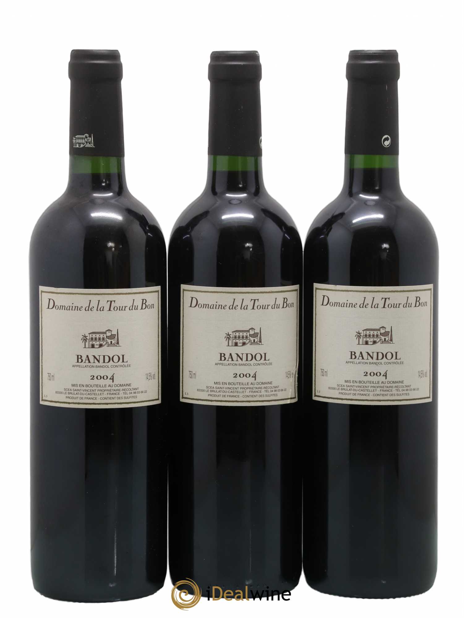Bandol La Tour du Bon Agnès Henry 2004 - Lot de 3 bouteilles - 0