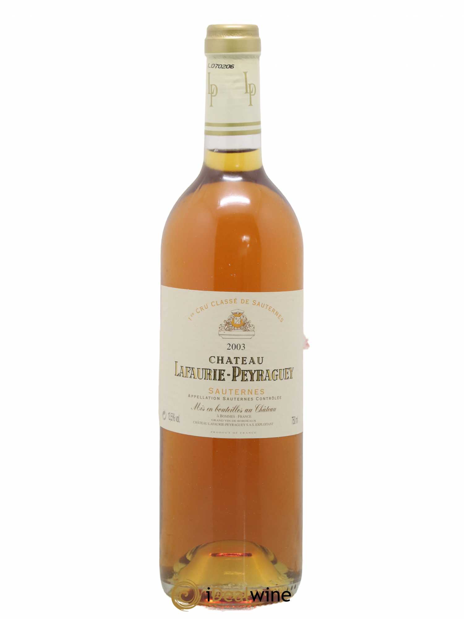 Château Lafaurie-Peyraguey 1er Grand Cru Classé 2003 - Lotto di 1 bottiglia - 0