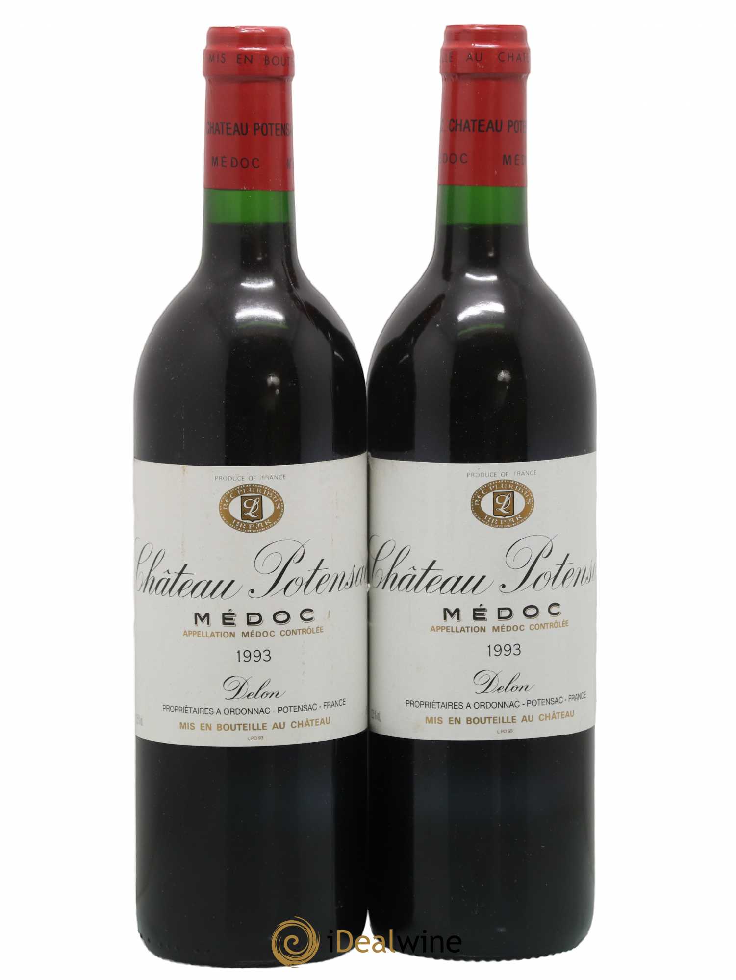 Château Potensac 1993 - Lot de 2 bouteilles - 0
