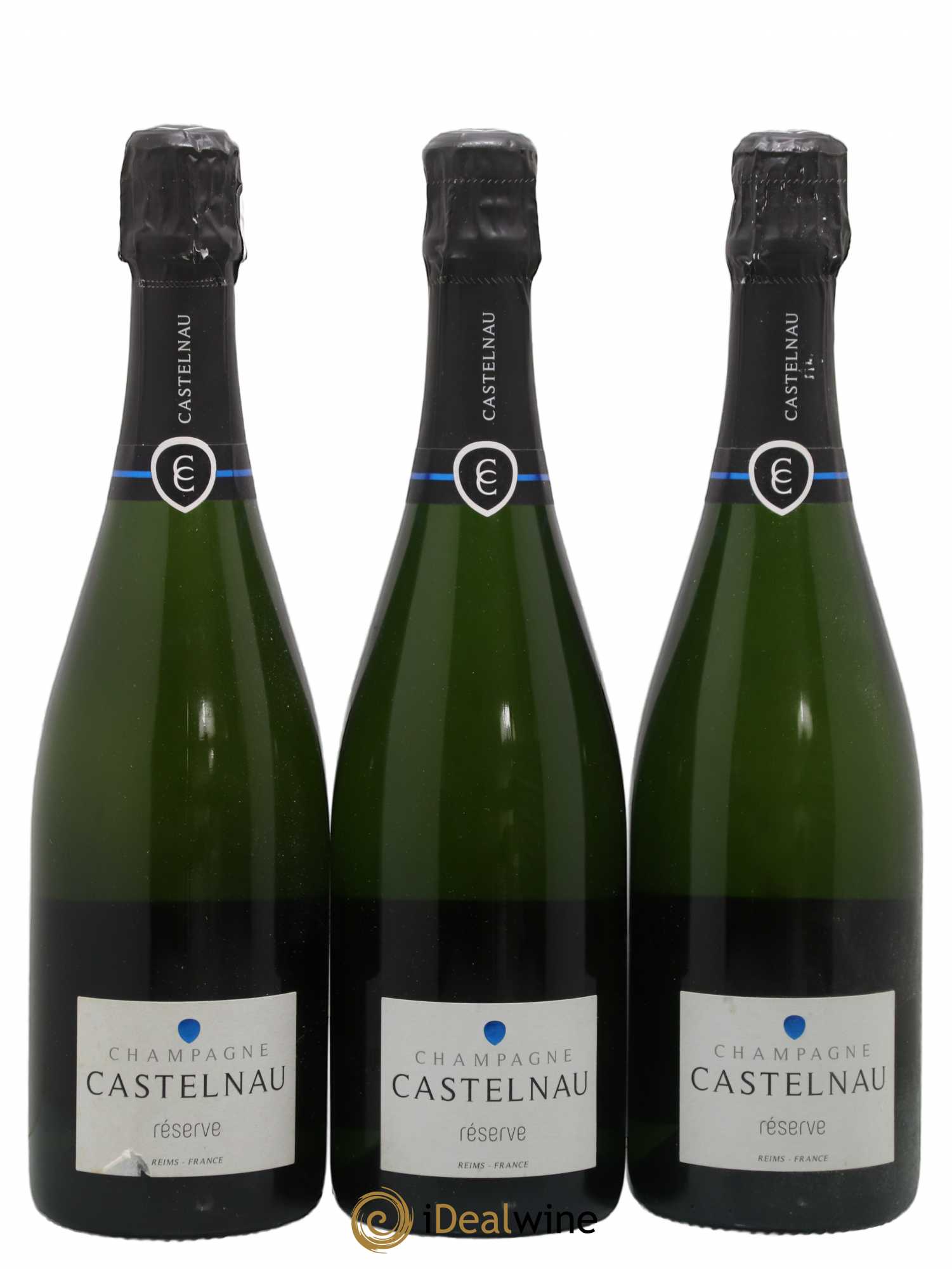 Champagne Castelnau Réserve Brut - Posten von 3 Flaschen - 0