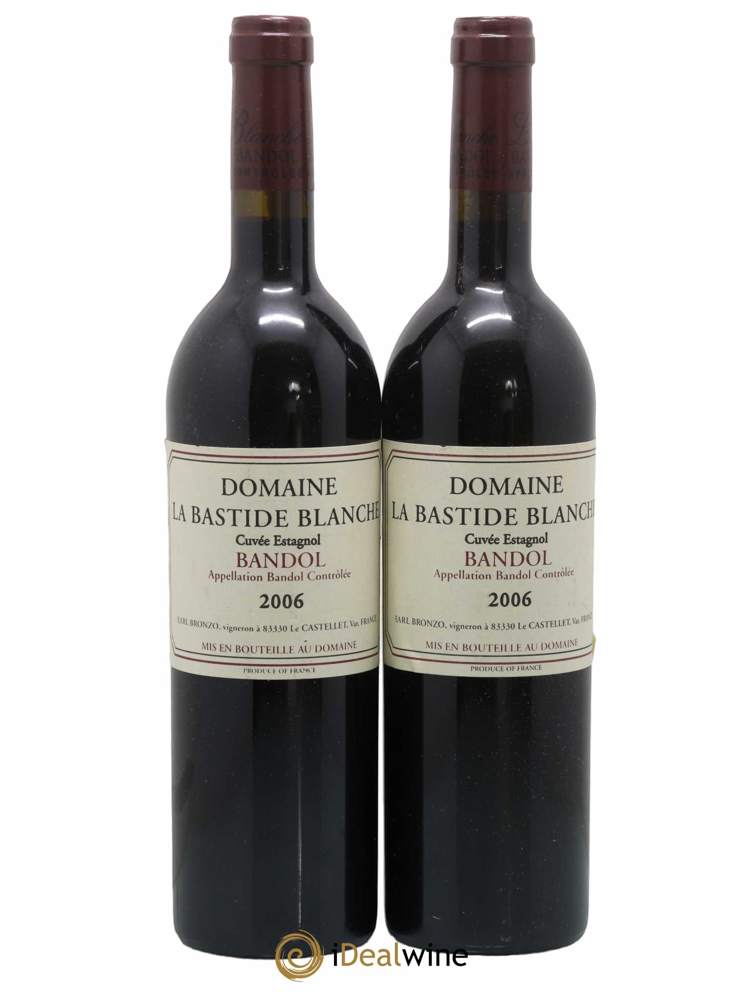 Bandol La Bastide Blanche Famille Bronzo 2006 - Lot de 2 bouteilles - 0
