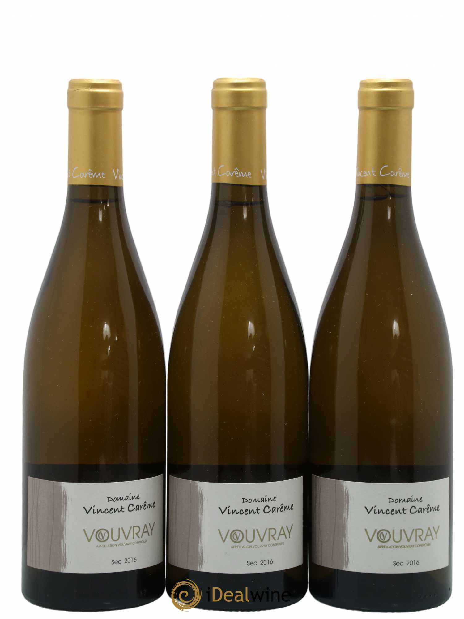 Vouvray Sec Domaine Vincent Carême 2016 - Lot de 3 bouteilles - 0