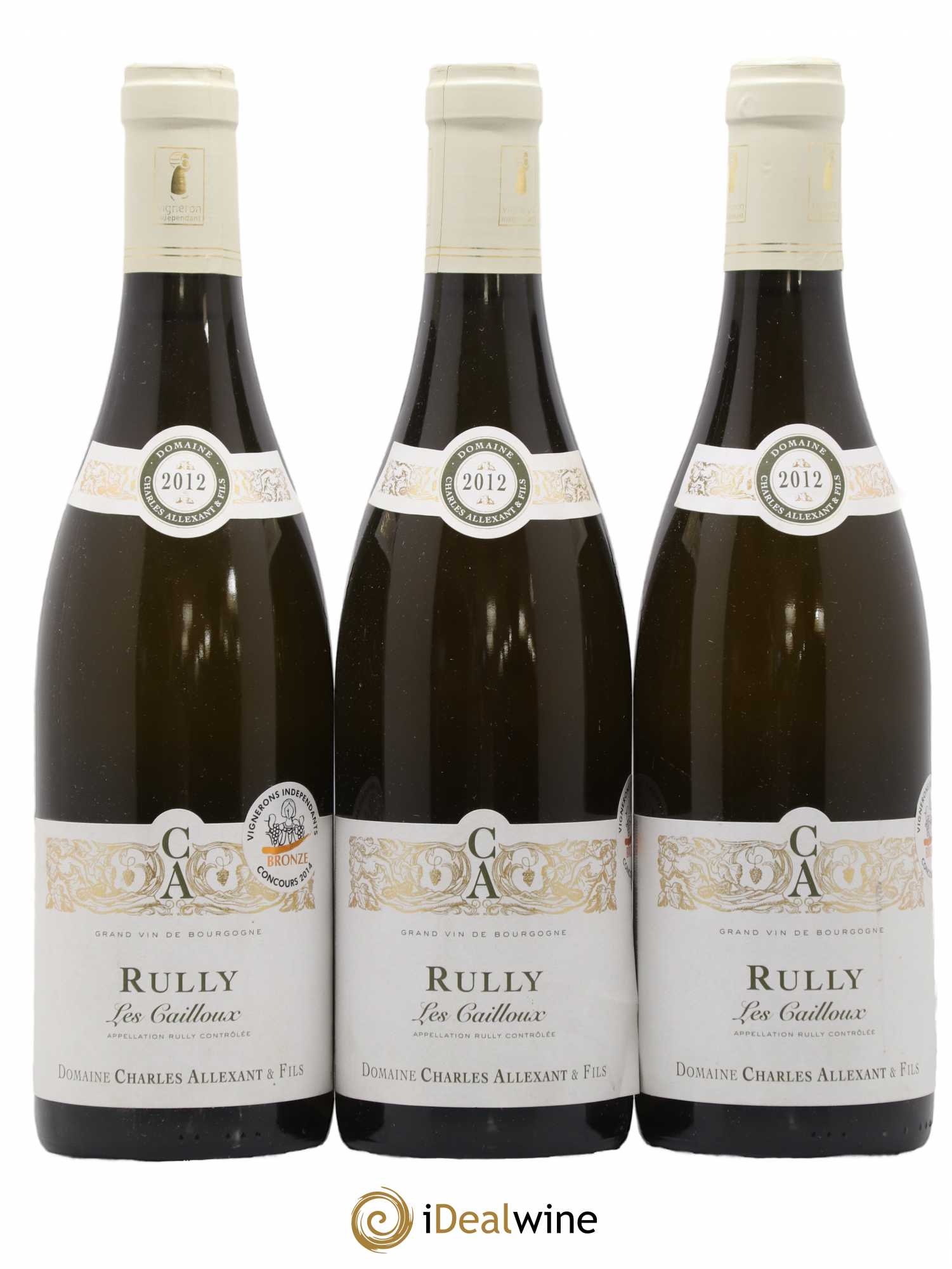Rully les Cailloux Domaine Charles Allexant 2012 - Posten von 3 Flaschen - 0