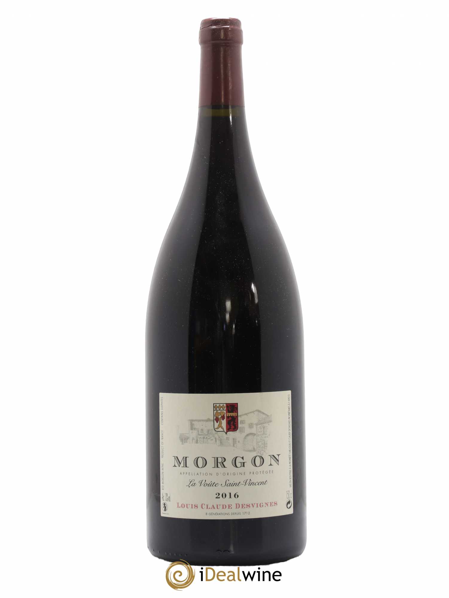 Morgon La Voûte Saint Vincent Louis-Claude Desvignes 2016 - Lot de 1 magnum - 0