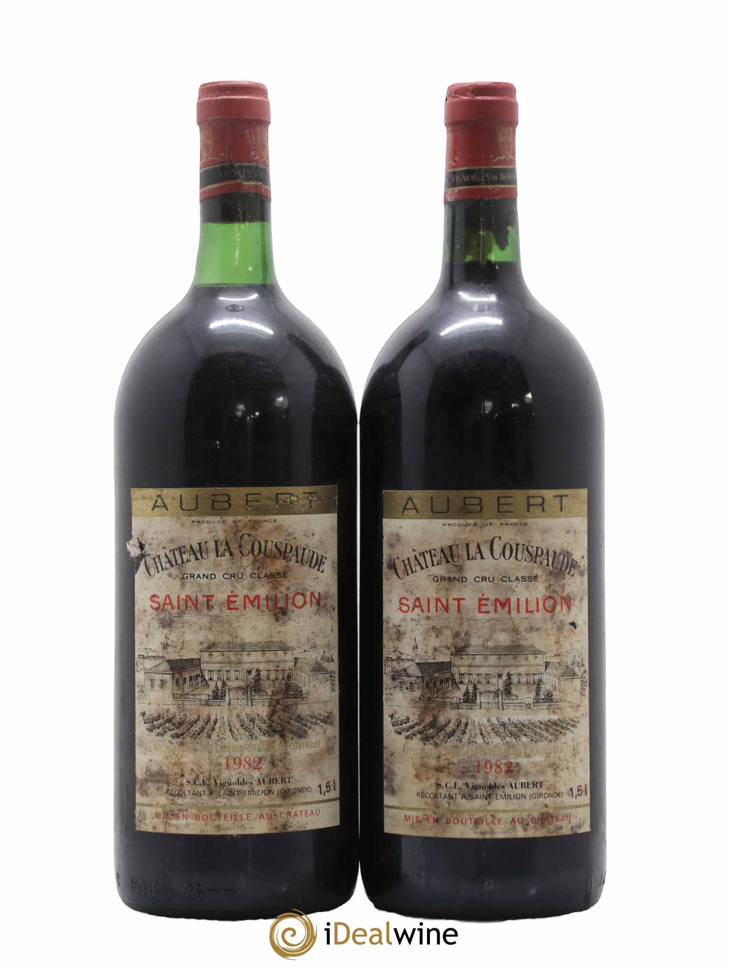 Château la Couspaude Grand Cru Classé 1982 - Lot de 2 magnums - 0