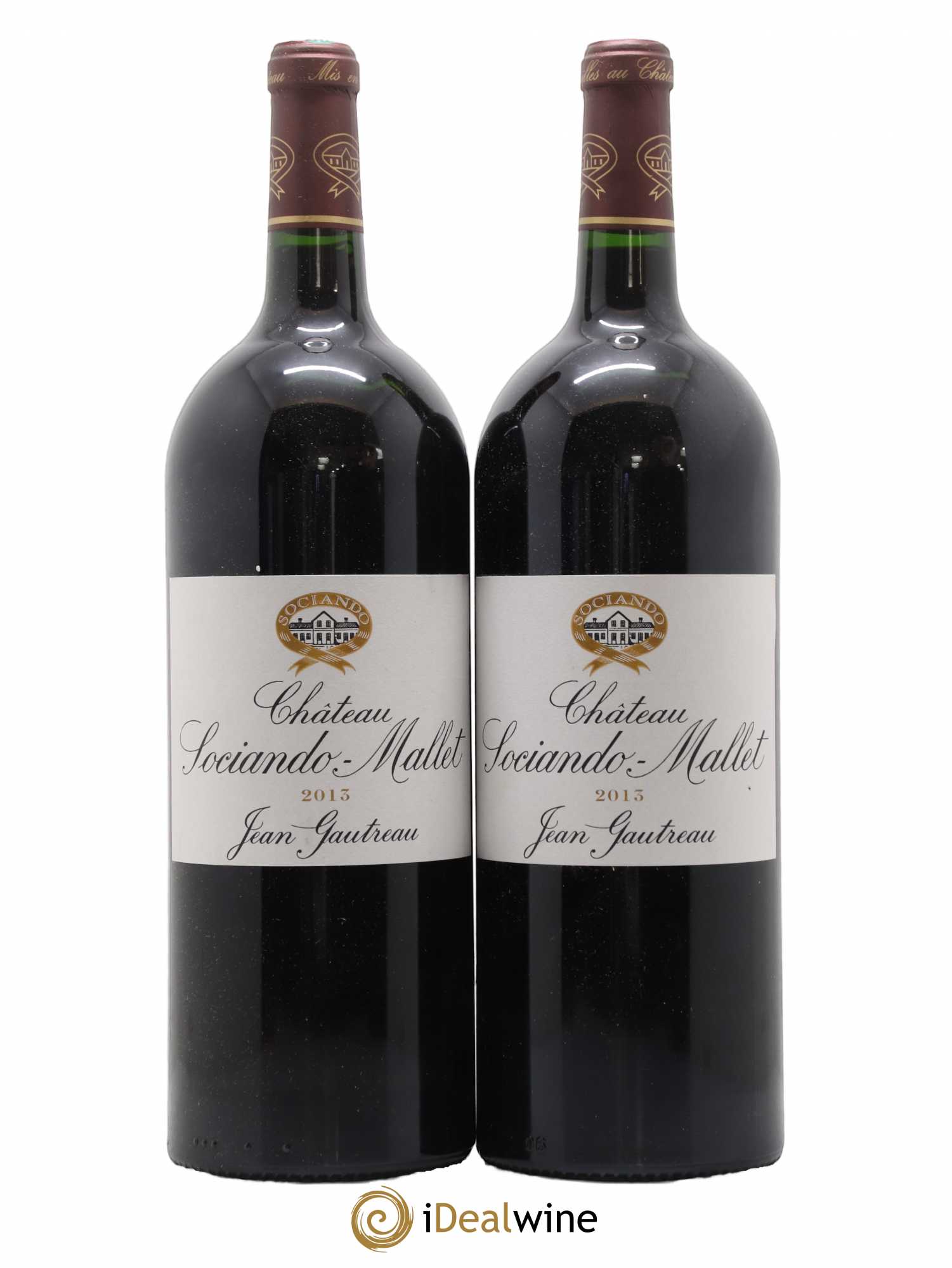 Château Sociando Mallet 2013 - Lot de 2 magnums - 0