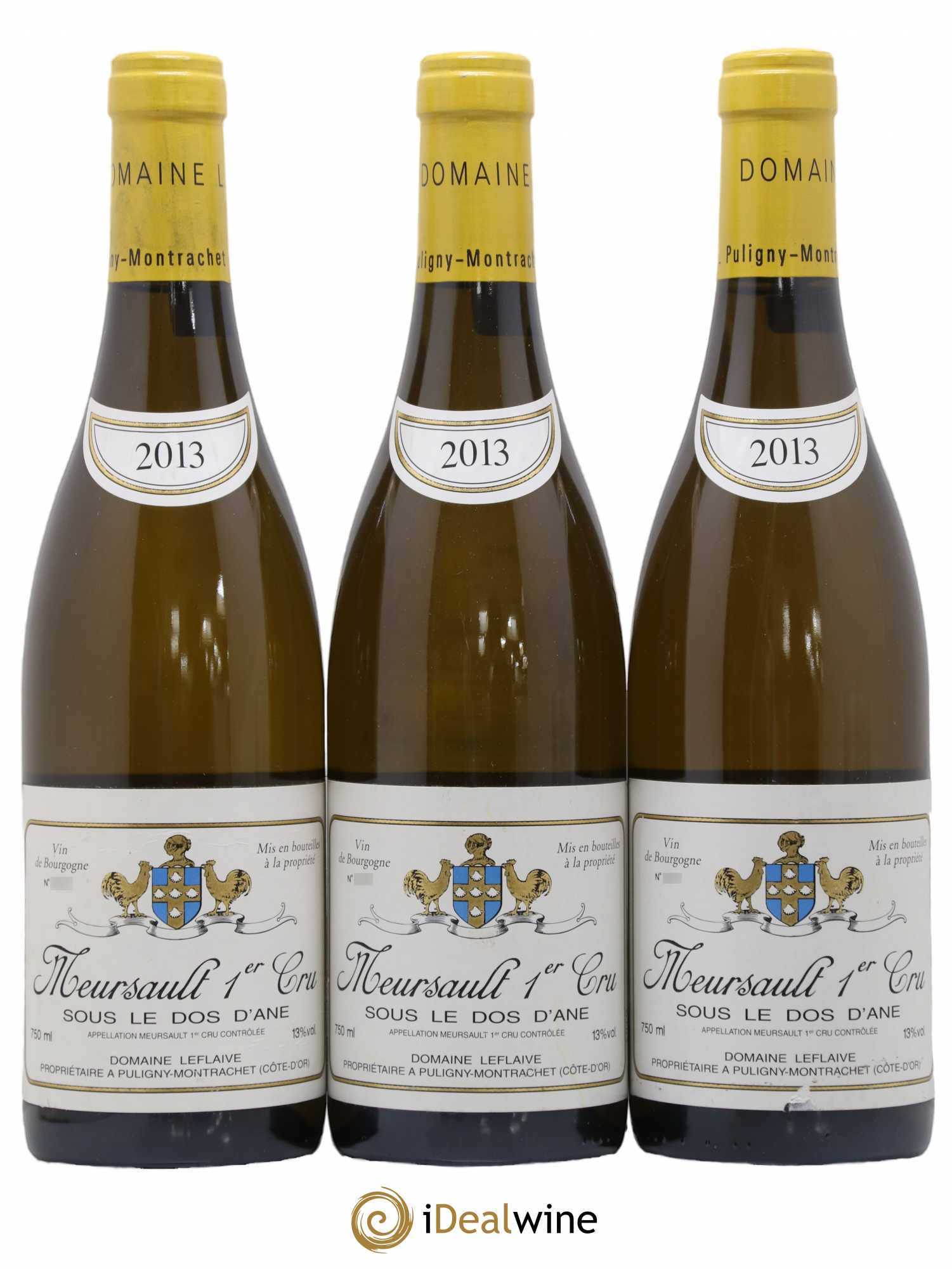 Meursault 1er Cru Sous le Dos d'Ane Leflaive (Domaine) 2013 - Lot de 3 bouteilles - 0
