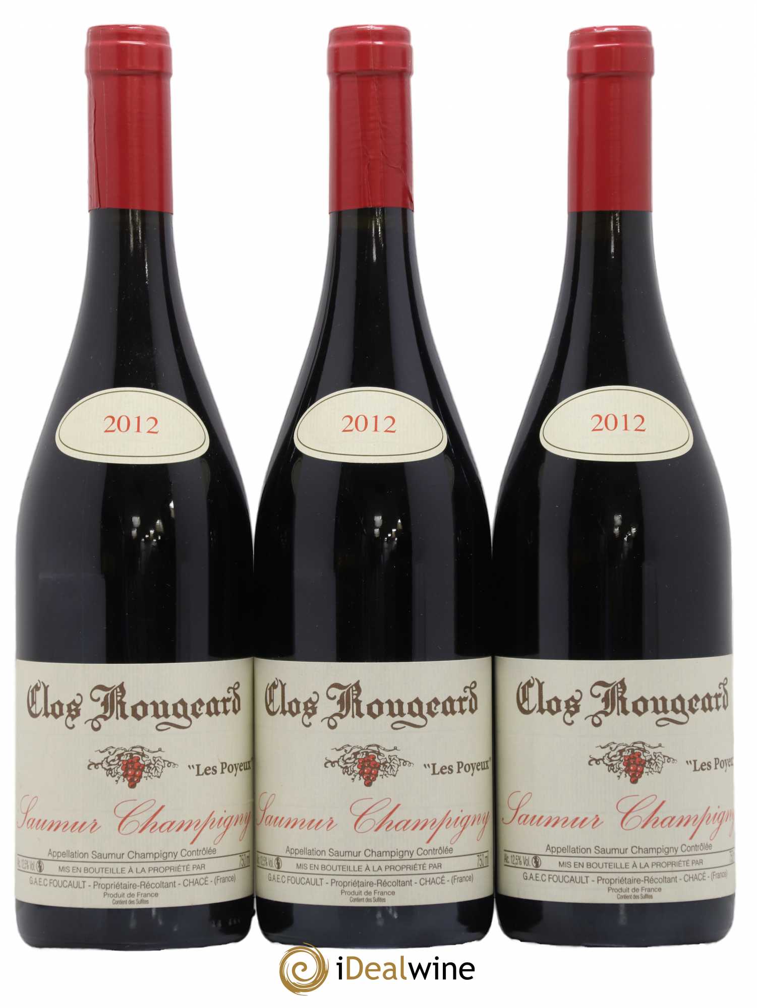 Saumur-Champigny Les Poyeux Clos Rougeard 2012 - Lot de 3 bouteilles - 0