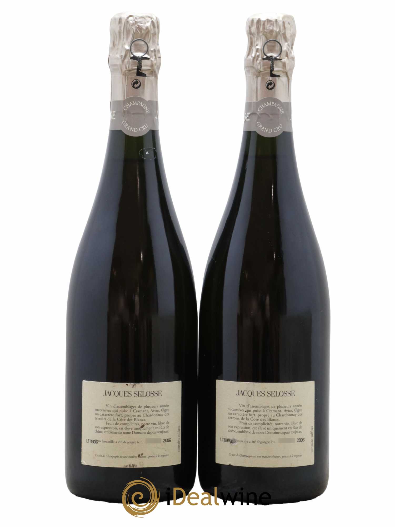 Grand Cru Blanc de Blancs Brut Jacques Selosse - Lot de 2 bouteilles - 1
