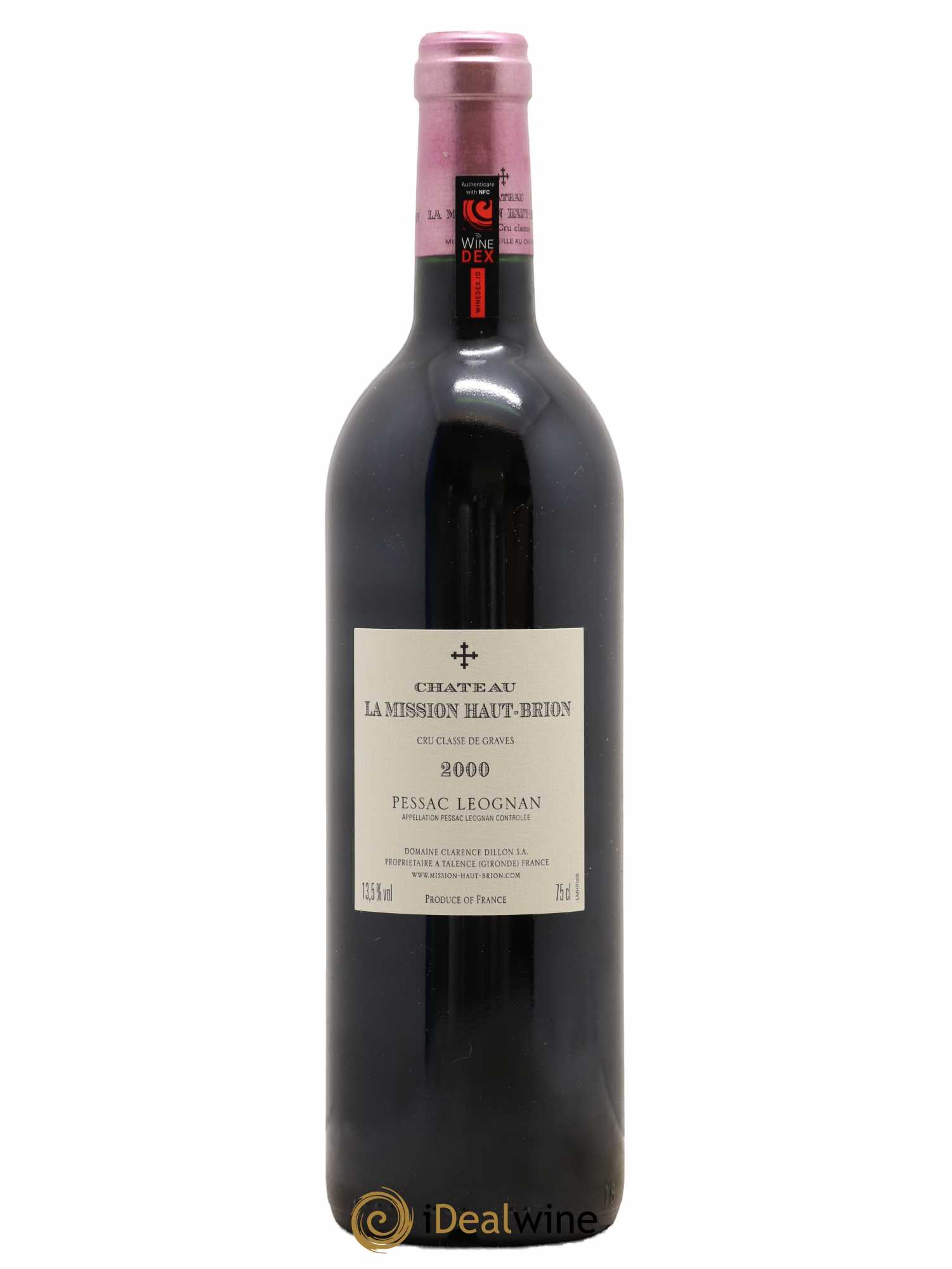 Château la Mission Haut-Brion Cru Classé de Graves 2000 - Lot de 1 bouteille - 1