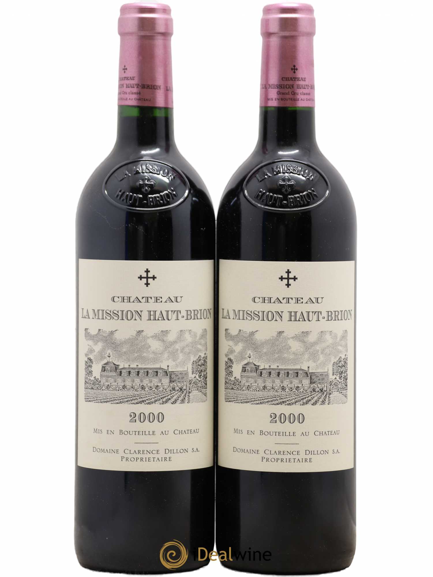 Château la Mission Haut-Brion Cru Classé de Graves 2000 - Lot de 2 bouteilles - 0