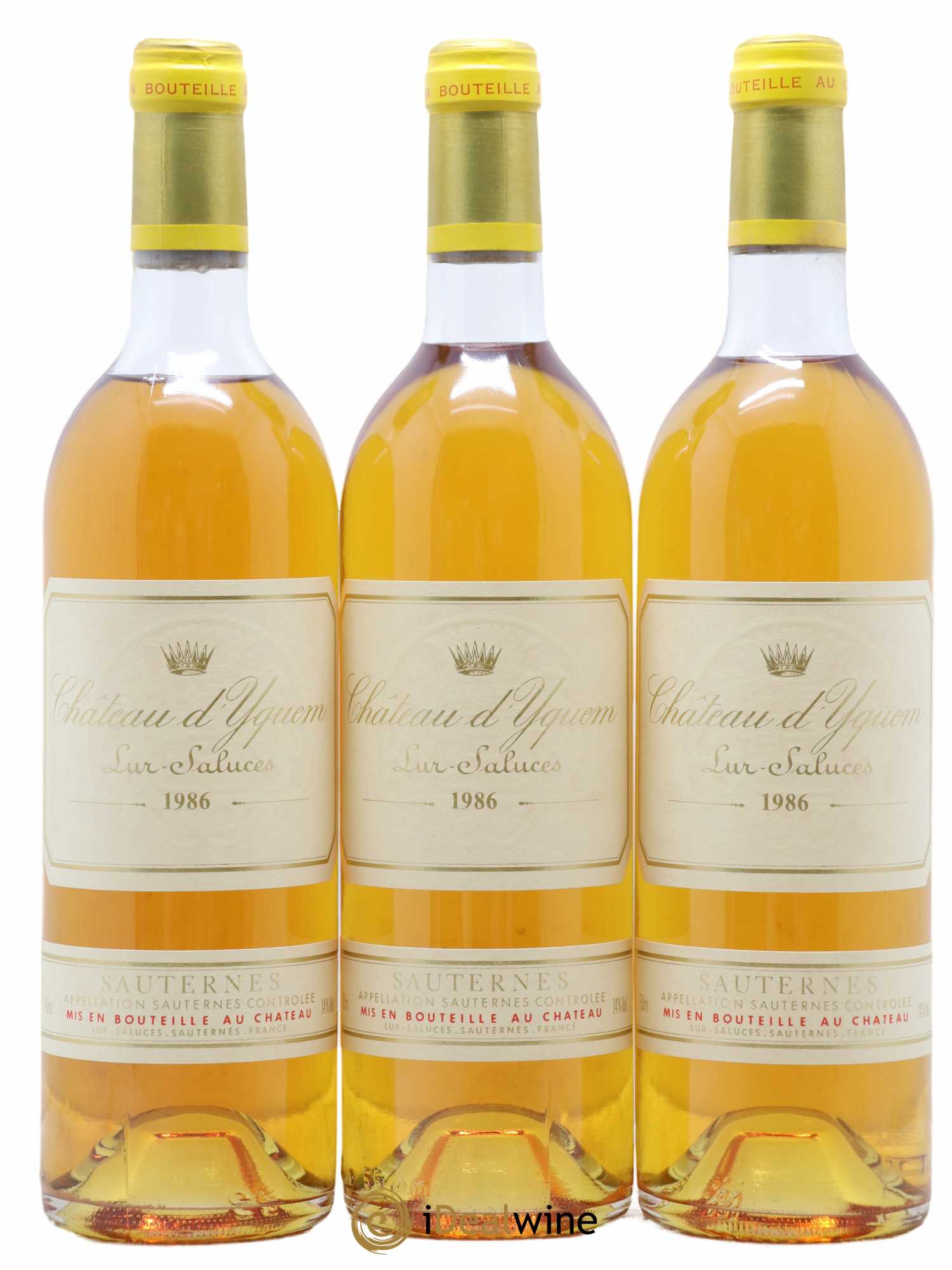 Château d' Yquem 1er Cru Classé Supérieur 1986 - Lotto di 3 bottiglie - 0