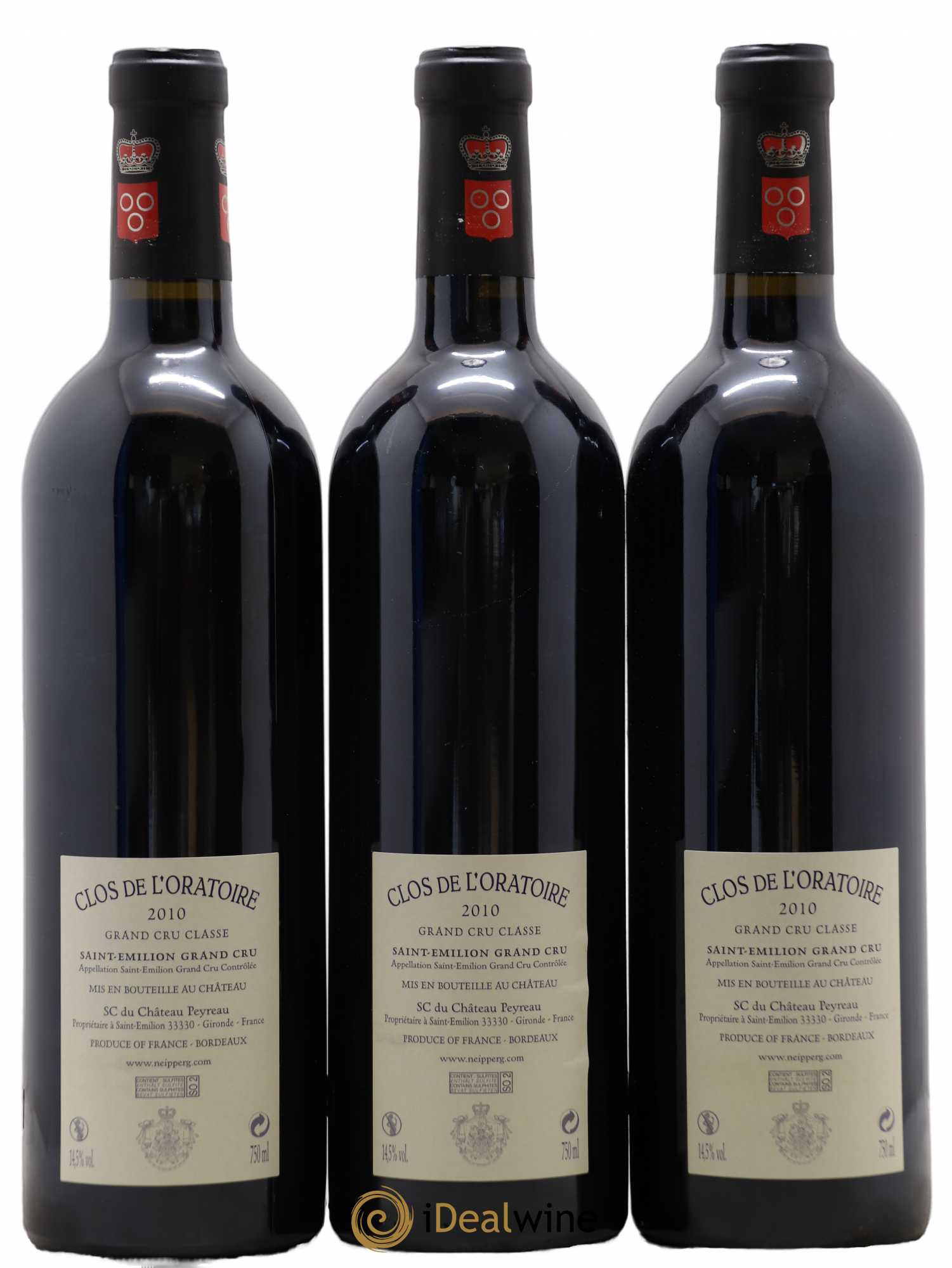 Clos de l'Oratoire Grand Cru Classé 2010 - Lot de 6 bouteilles - 2