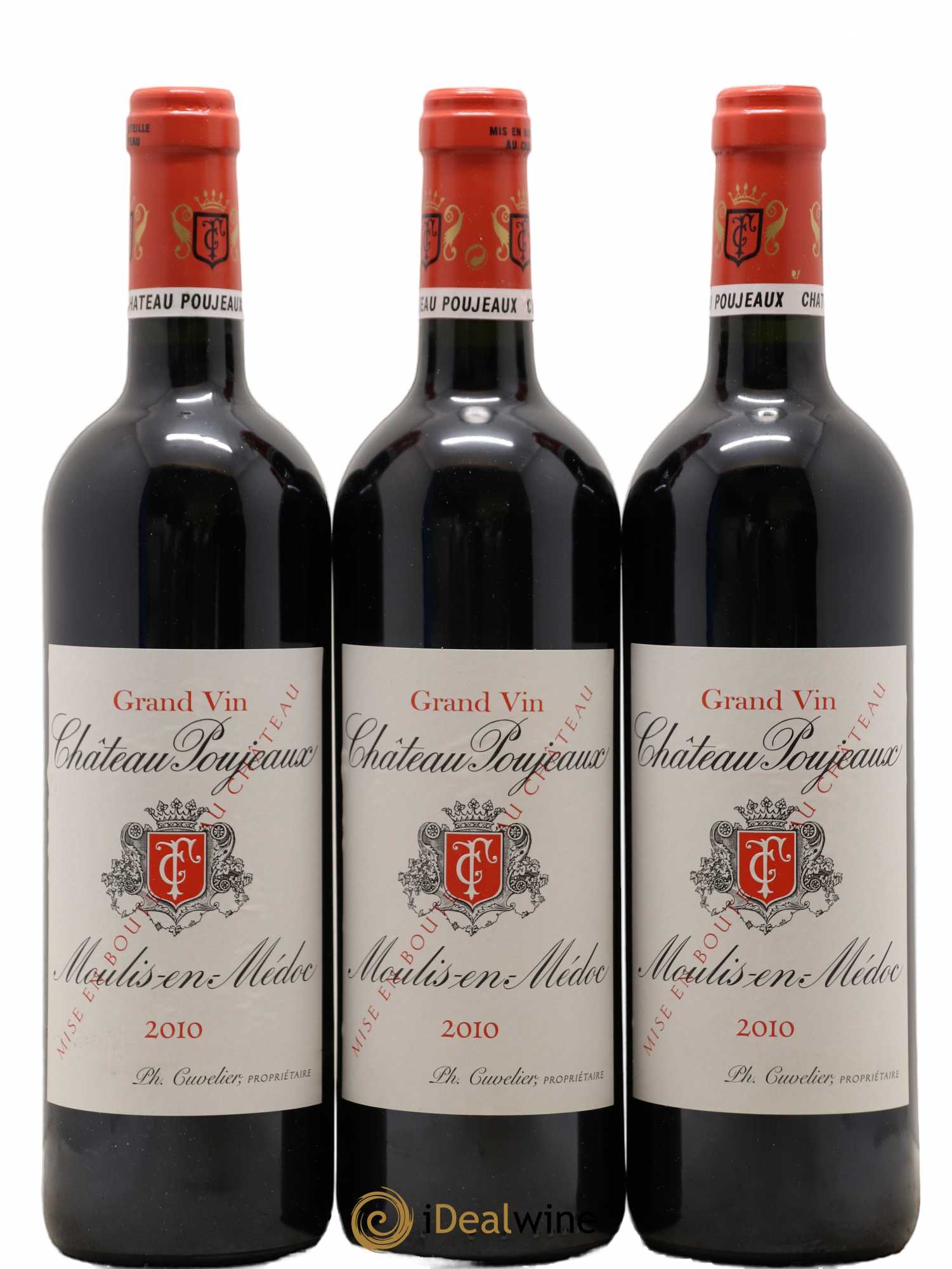 Château Poujeaux 2010 - Lot de 12 bouteilles - 2