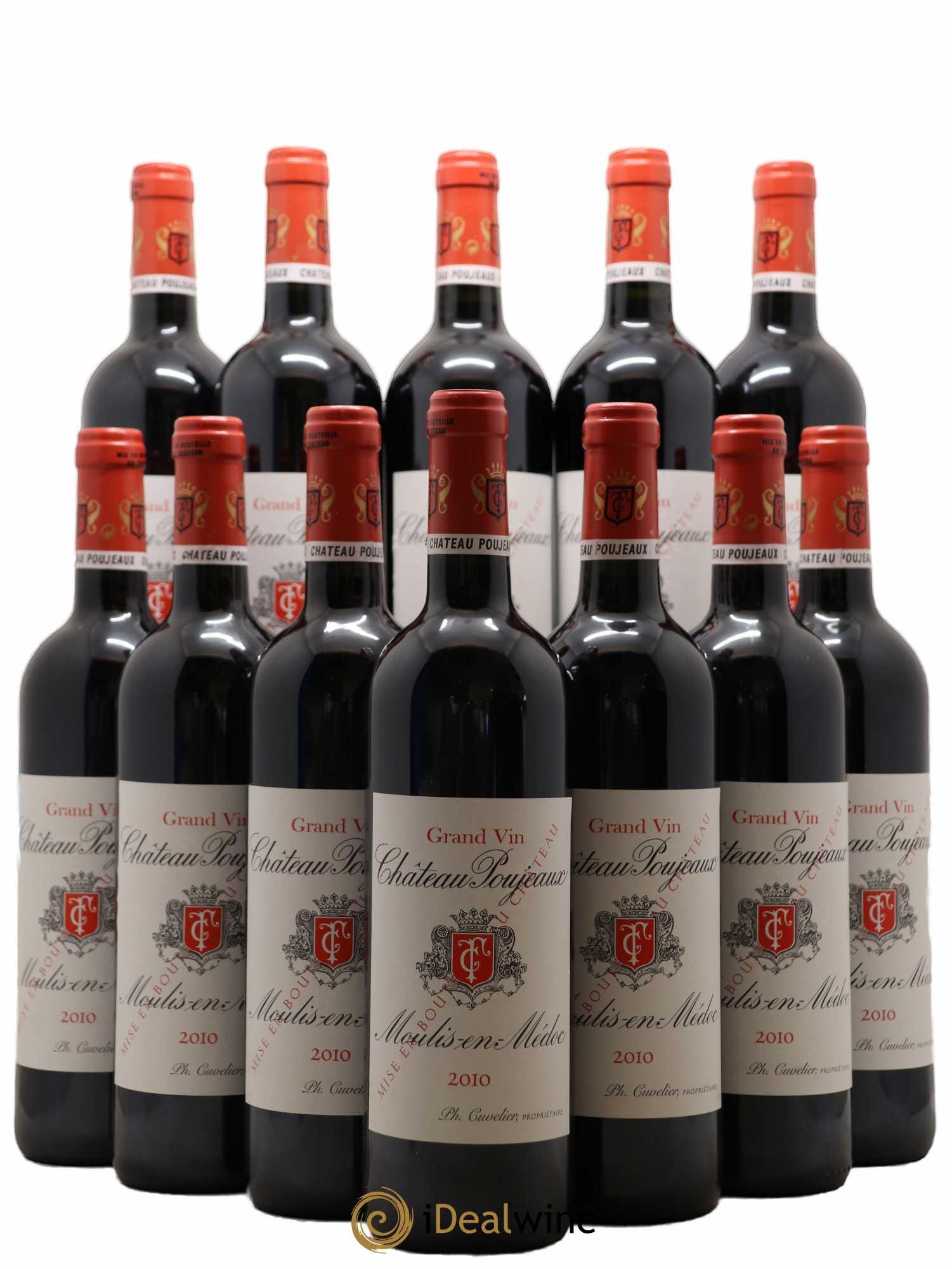 Château Poujeaux 2010 - Lot de 12 bouteilles - 0