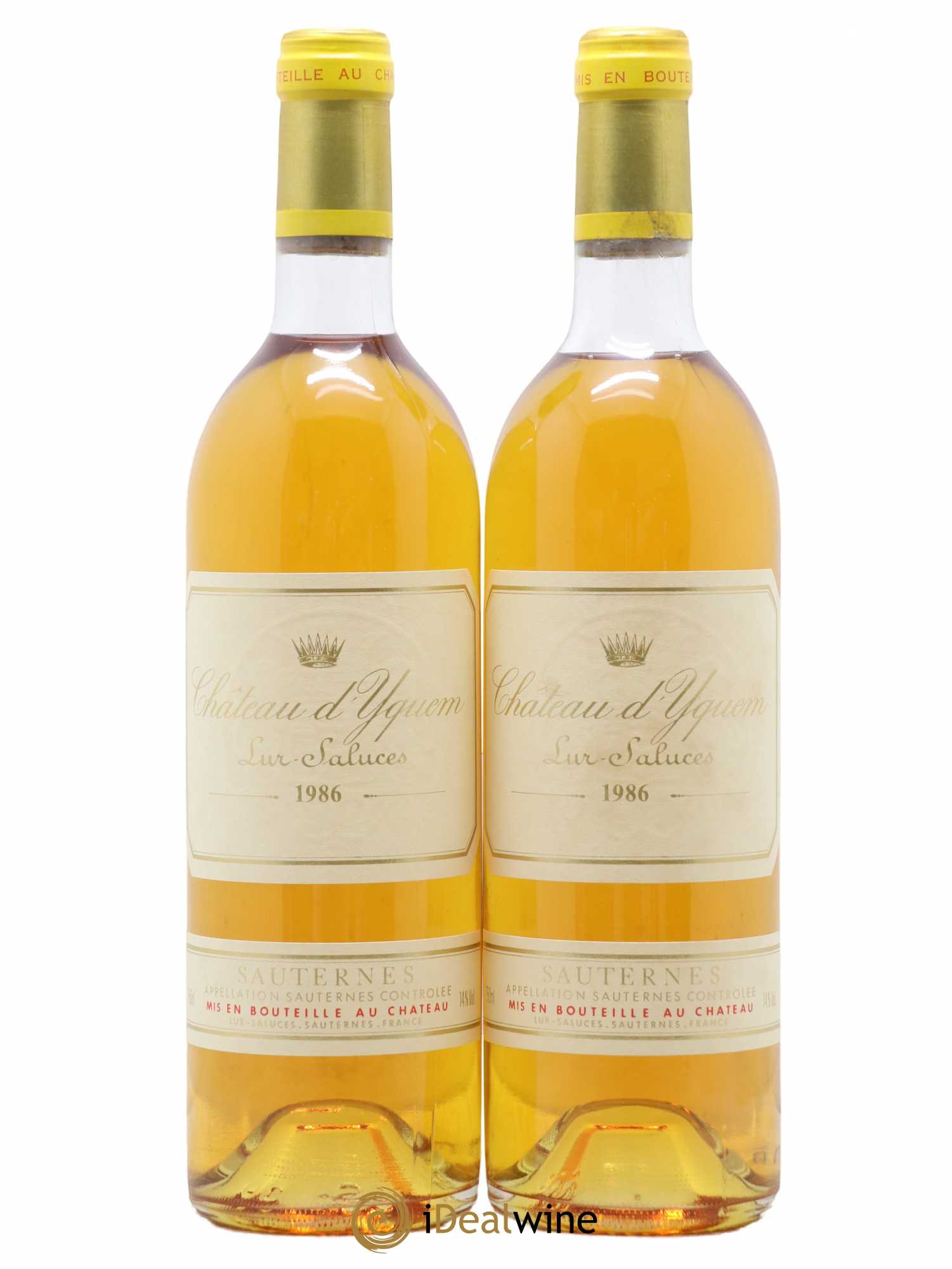 Château d' Yquem 1er Cru Classé Supérieur 1986 - Lotto di 2 bottiglie - 0