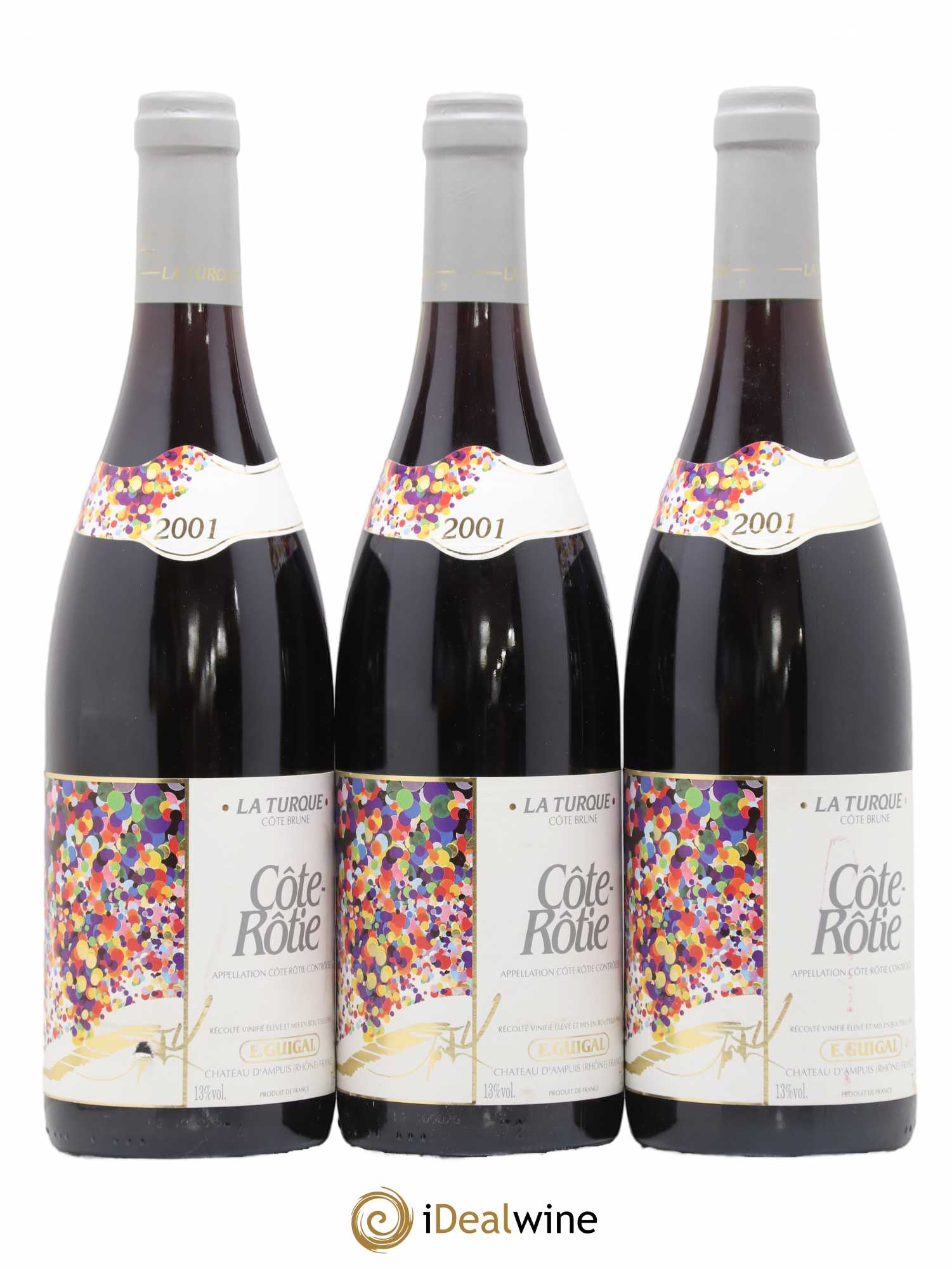 Côte-Rôtie La Turque Guigal 2001 - Lot de 3 bouteilles - 0
