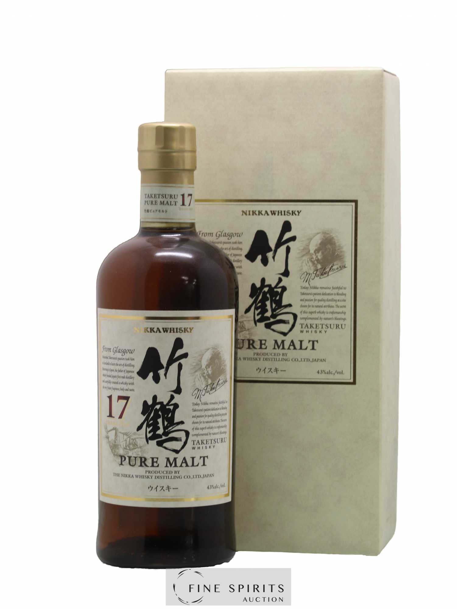 Taketsuru 17 years Of. Pure Malt Nikka Whisky - Lot de 1 bouteille - 0