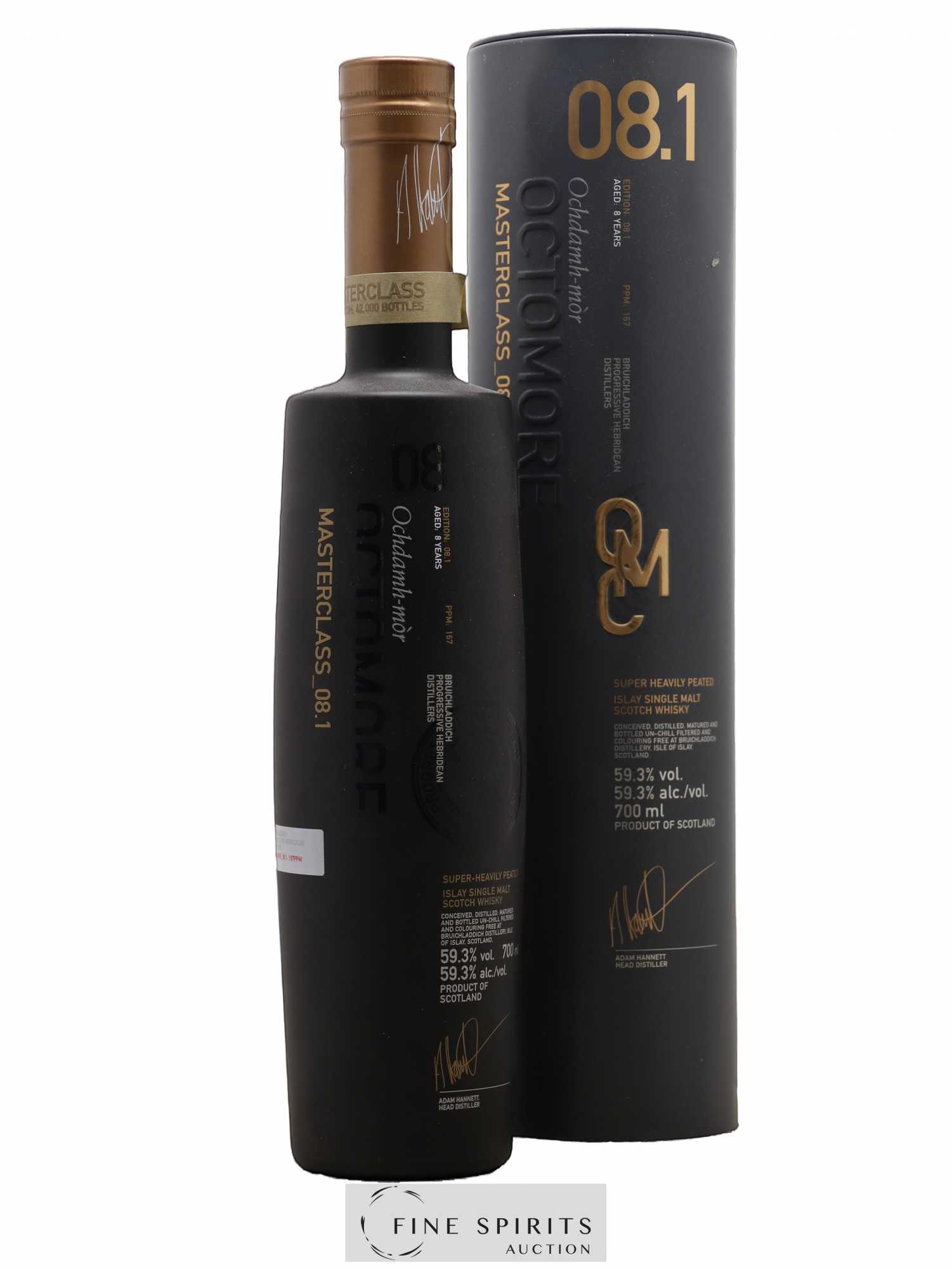 Octomore 8 years Of. Masterclass Edition 08.1 Super-Heavily Peated - One of 42000 Limited Edition - Lot de 1 bouteille - 0