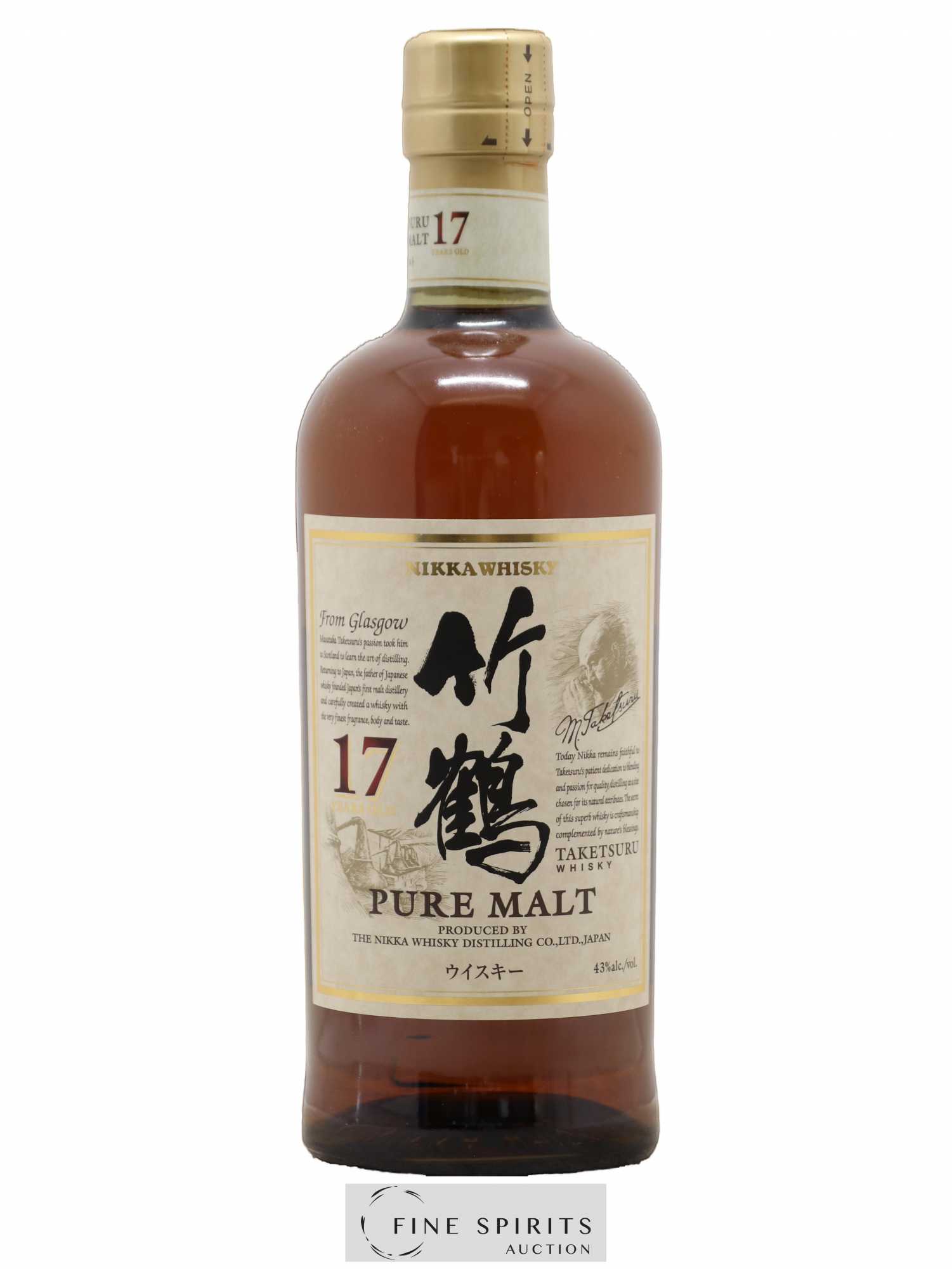 Taketsuru 17 years Of. Pure Malt Nikka Whisky - Posten von 1 Flasche - 0