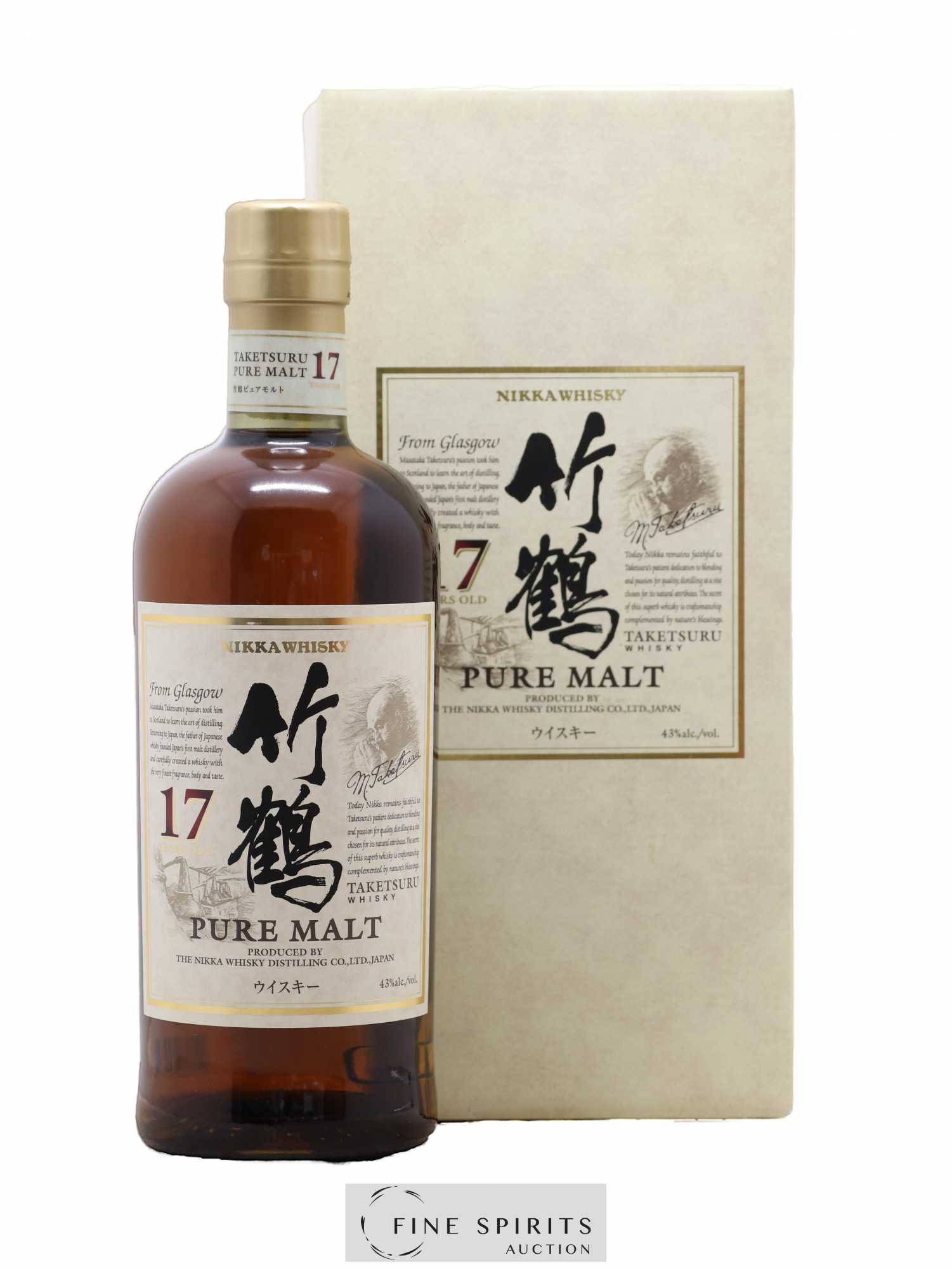 Taketsuru 17 years Of. Pure Malt Nikka Whisky - Lot de 1 bouteille - 0