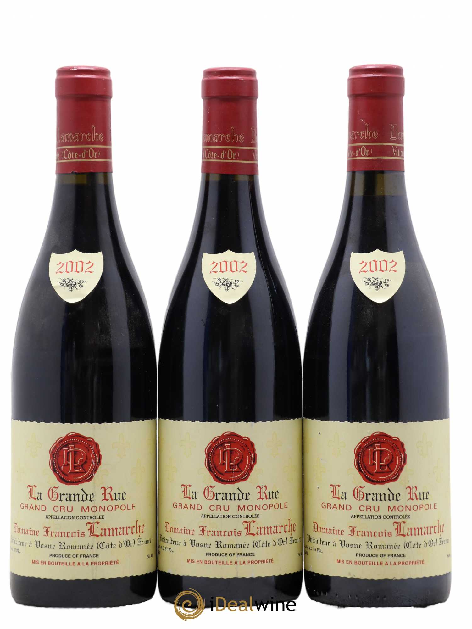 La Grande Rue Grand Cru Lamarche (Domaine) 2002 - Lot de 3 bouteilles - 0