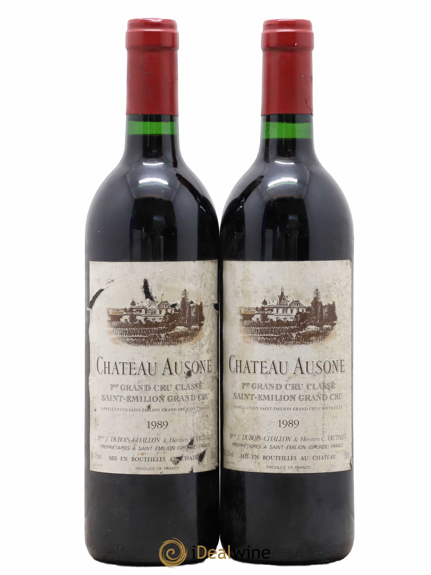 Château Ausone 1er Grand Cru Classé A 1989 - Lot de 2 bouteilles - 0