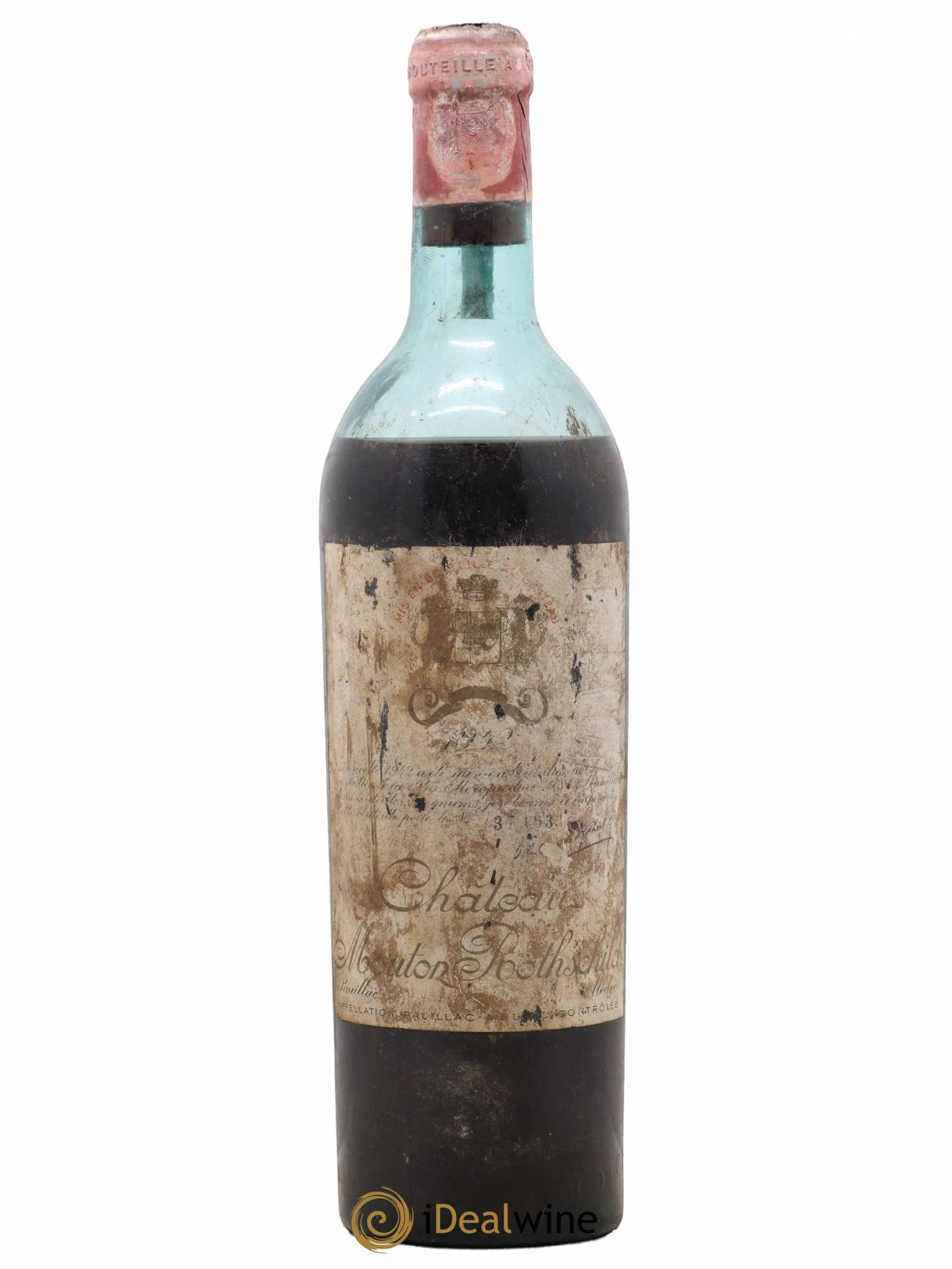 Château Mouton Rothschild 1er Grand Cru Classé 1942 - Lot de 1 bouteille - 0