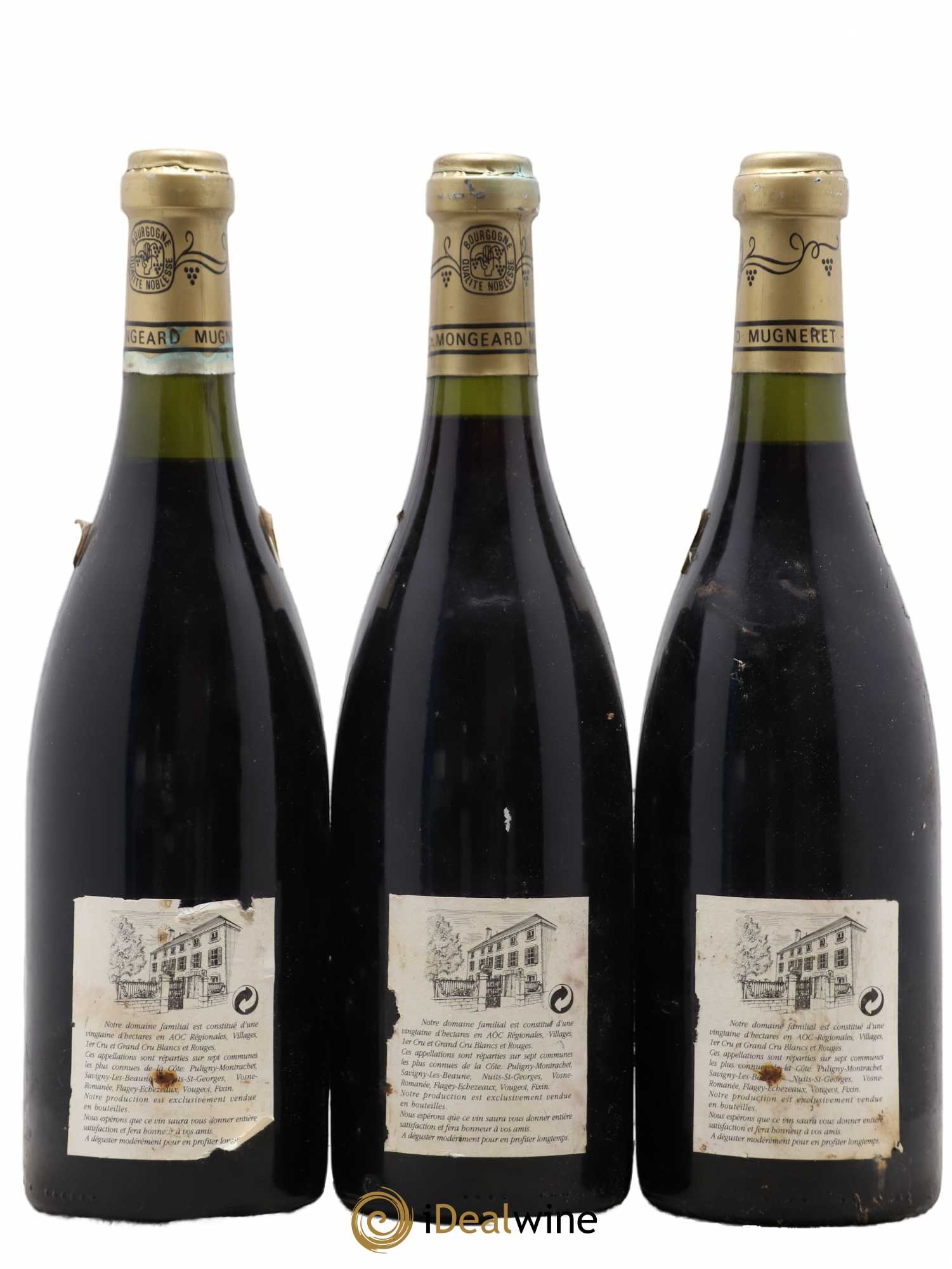 Grands-Echezeaux Grand Cru Mongeard-Mugneret (Domaine) 1990 - Lot de 3 bouteilles - 1