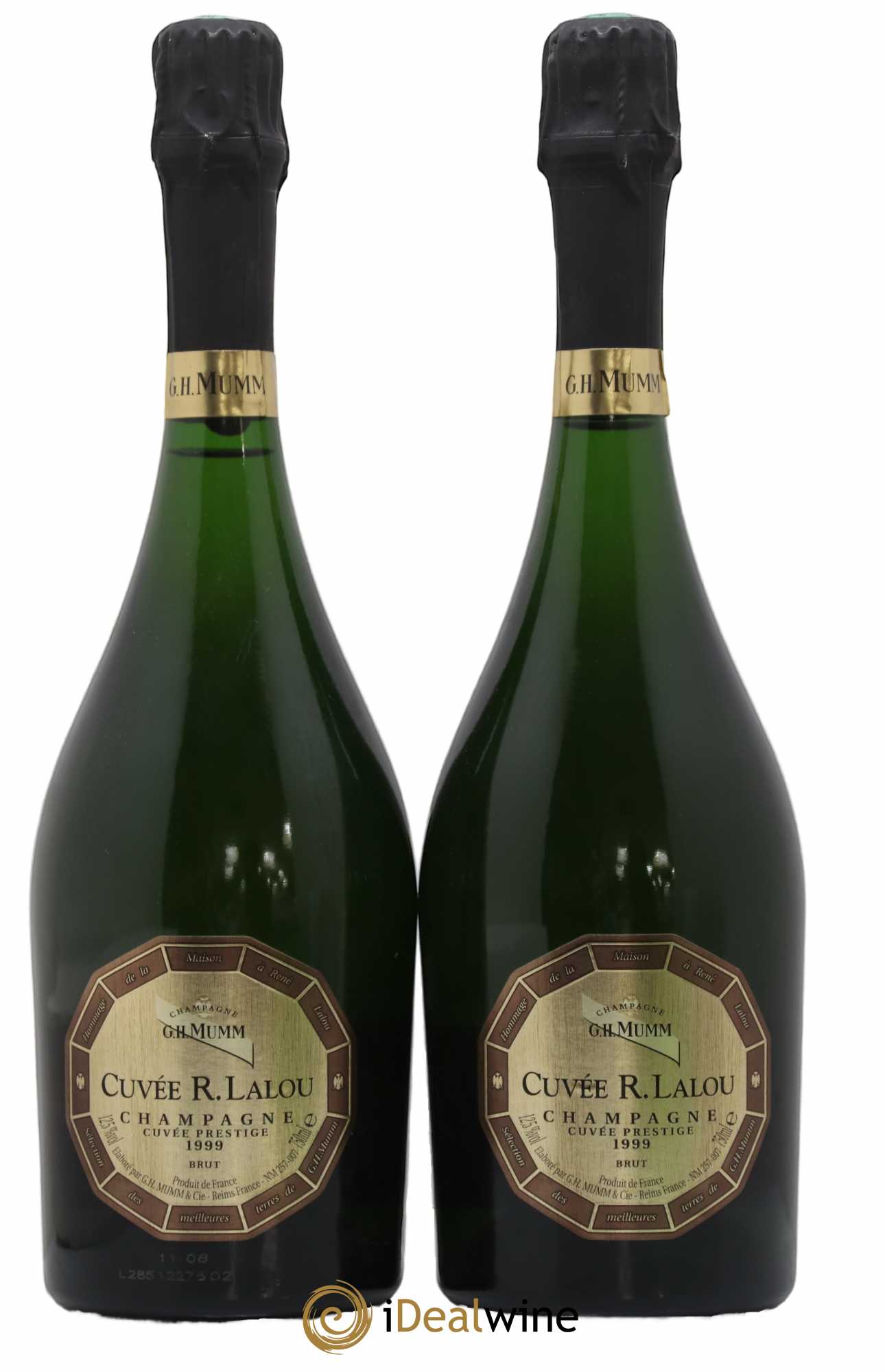 René Lalou Mumm 1999 - Lot de 2 bouteilles - 0