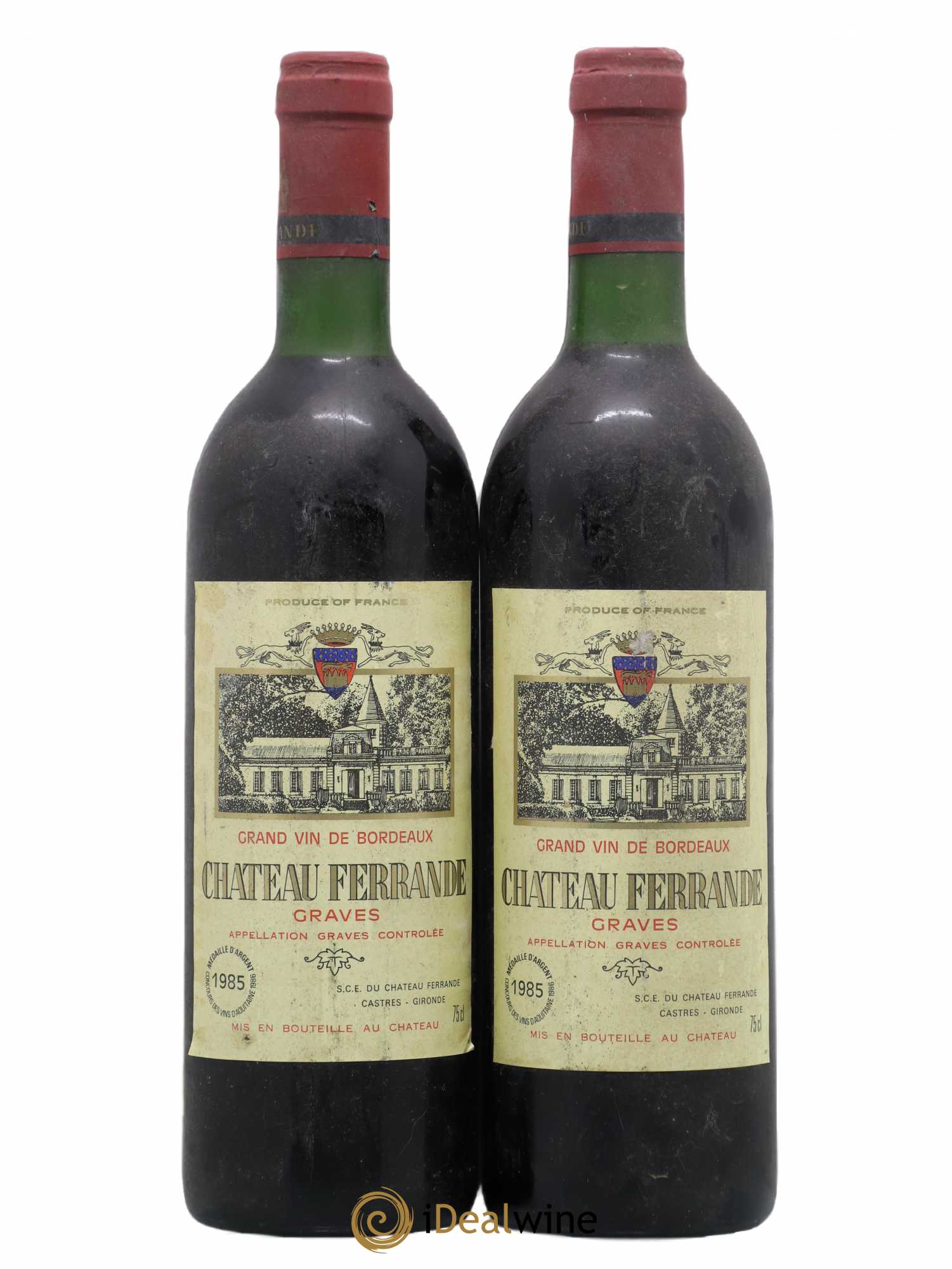 Château Ferrande 1985 - Lot de 2 bouteilles - 0