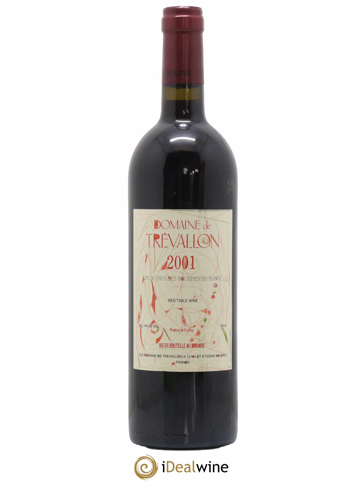 VDP Bouches du Rhône Trévallon (Domaine de) Eloi Dürrbach 2001 - Lot de 1 bouteille - 0