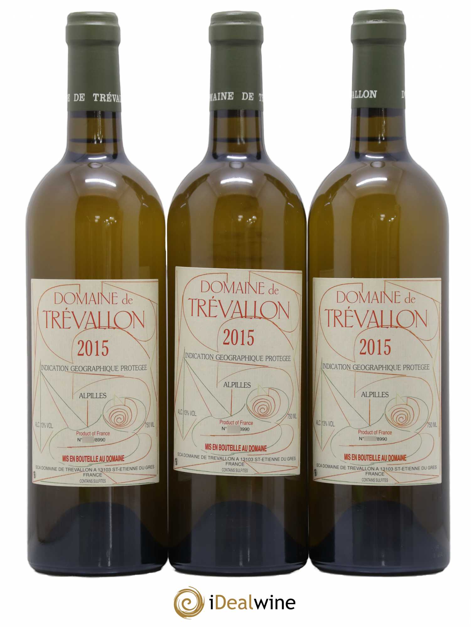 Alpilles Trévallon (Domaine de) Eloi Dürrbach 2015 - Lot de 3 bouteilles - 0