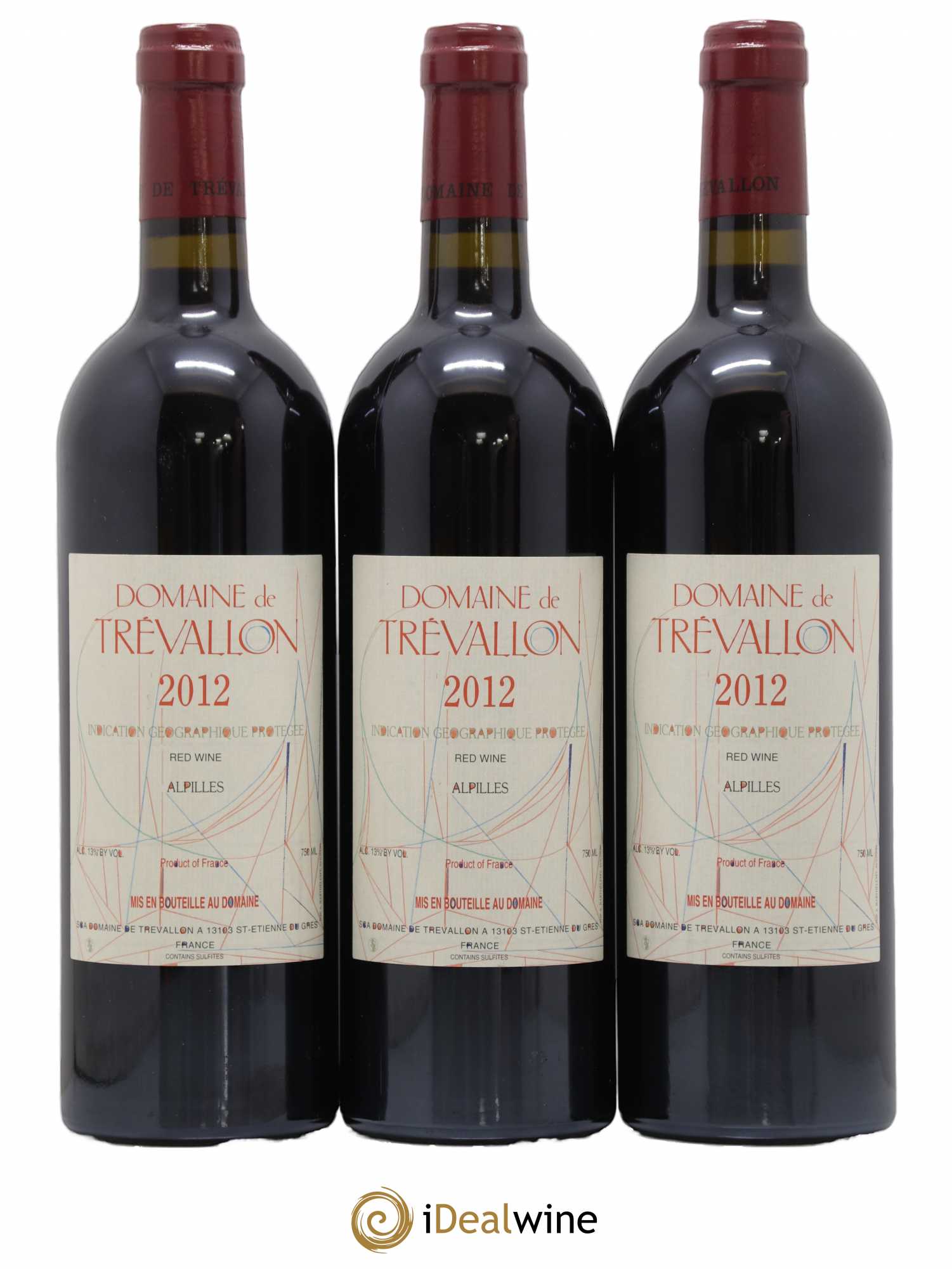 Alpilles Trévallon (Domaine de) Eloi Dürrbach 2012 - Lot de 3 bouteilles - 0