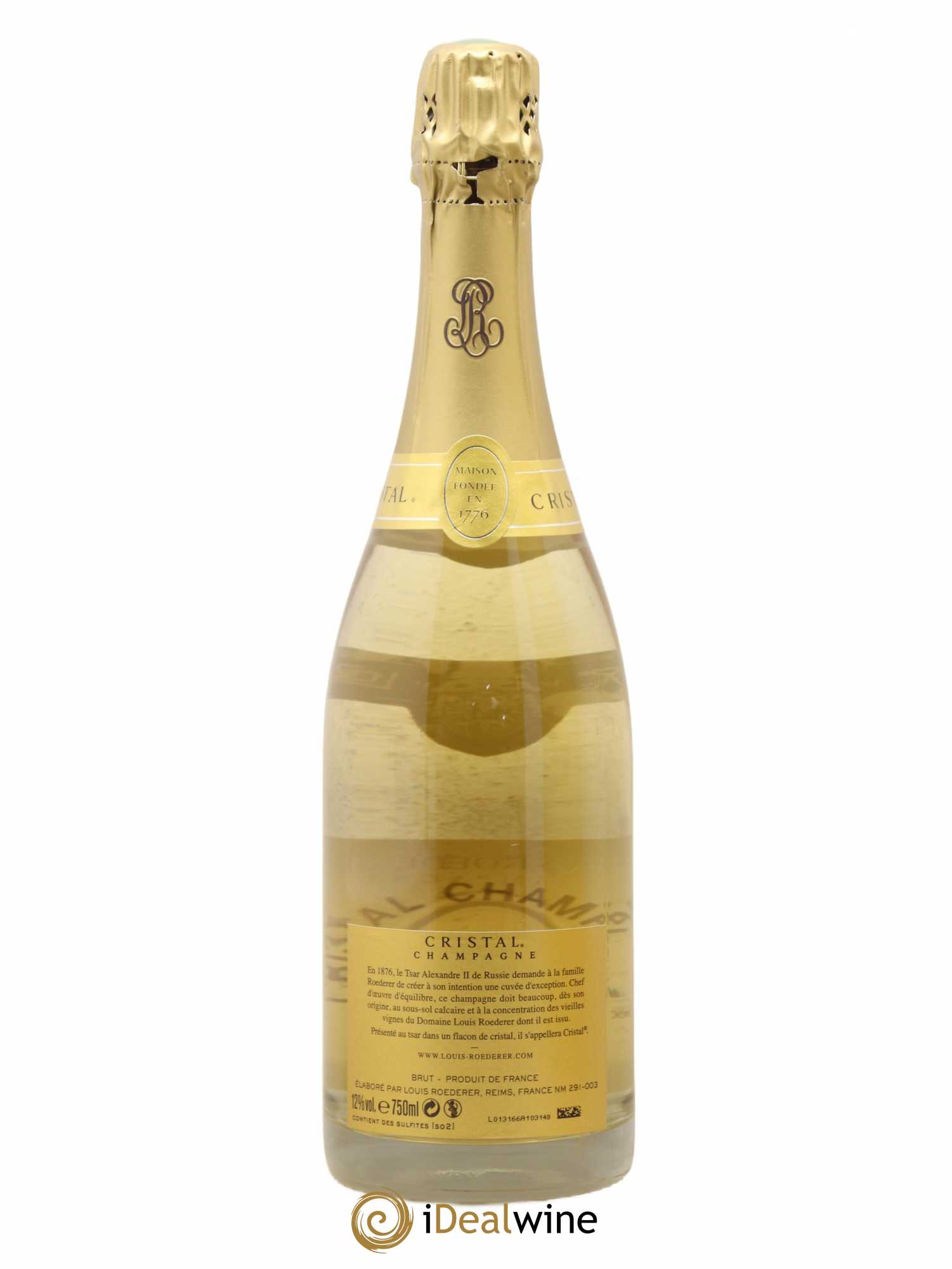 Cristal Louis Roederer (sans prix de réserve) 2008 - Lot de 1 bouteille - 2