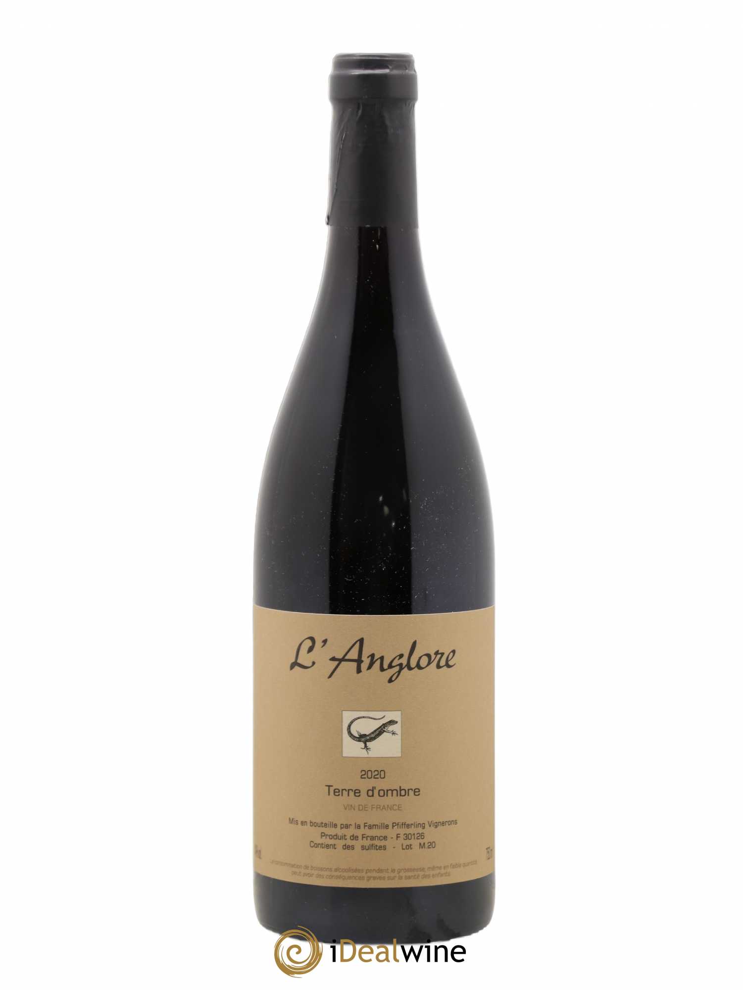 Vin de France Terre d'Ombre L'Anglore (sans prix de réserve) 2020 - Lot de 1 bouteille - 0