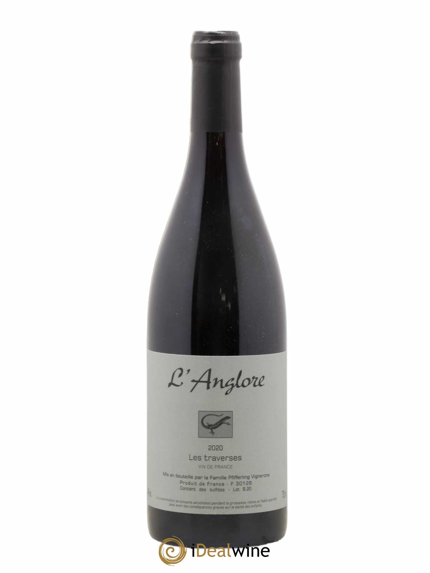 Vin de France Les Traverses L'Anglore (sans prix de réserve) 2020 - Lot de 1 bouteille - 0