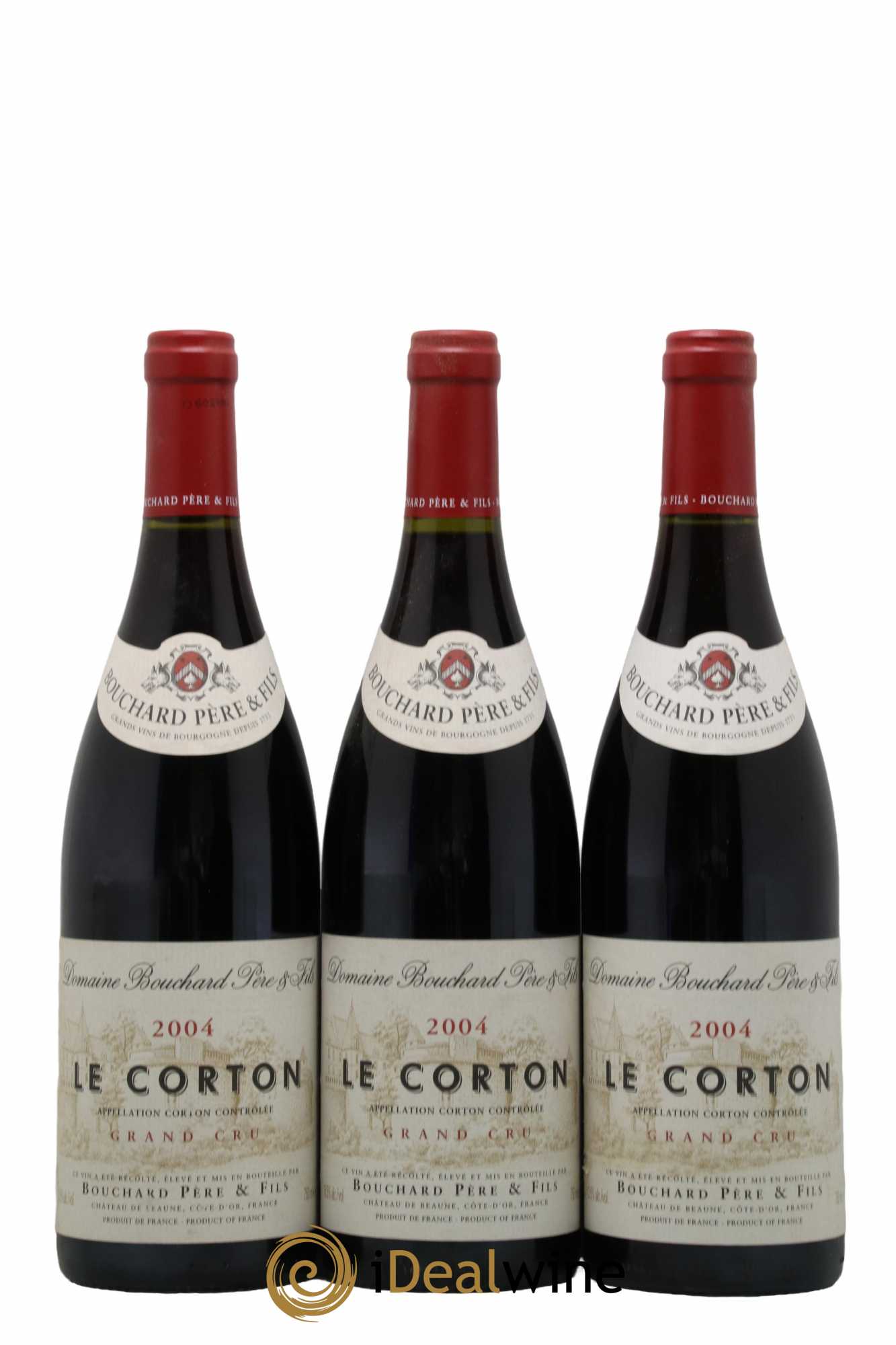 Corton Grand Cru Le Corton Bouchard Père & Fils 2004 - Lot de 3 bouteilles - 0