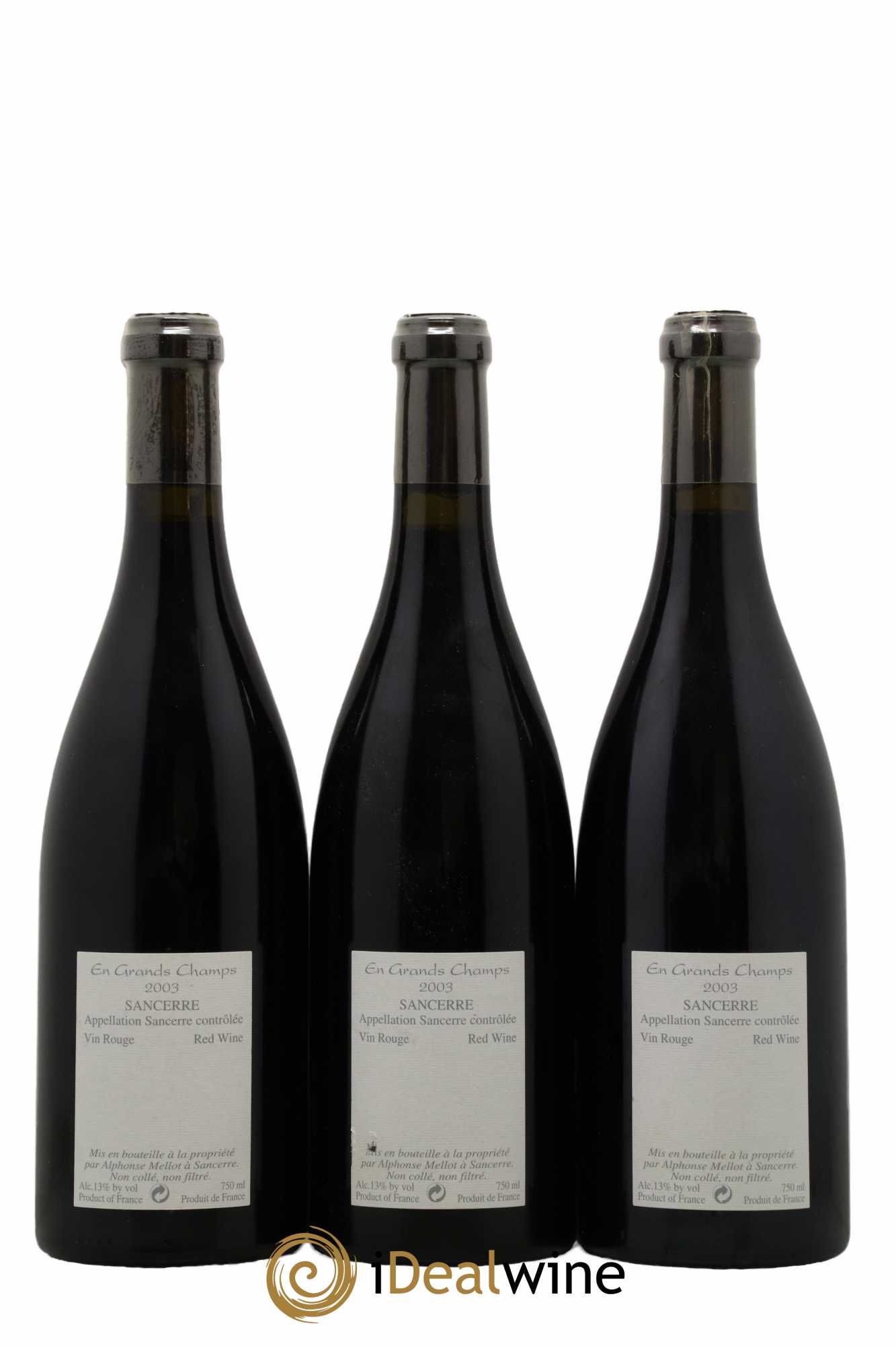 Sancerre En Grands Champs Alphonse Mellot 2003 - Lot of 6 bottles - 2