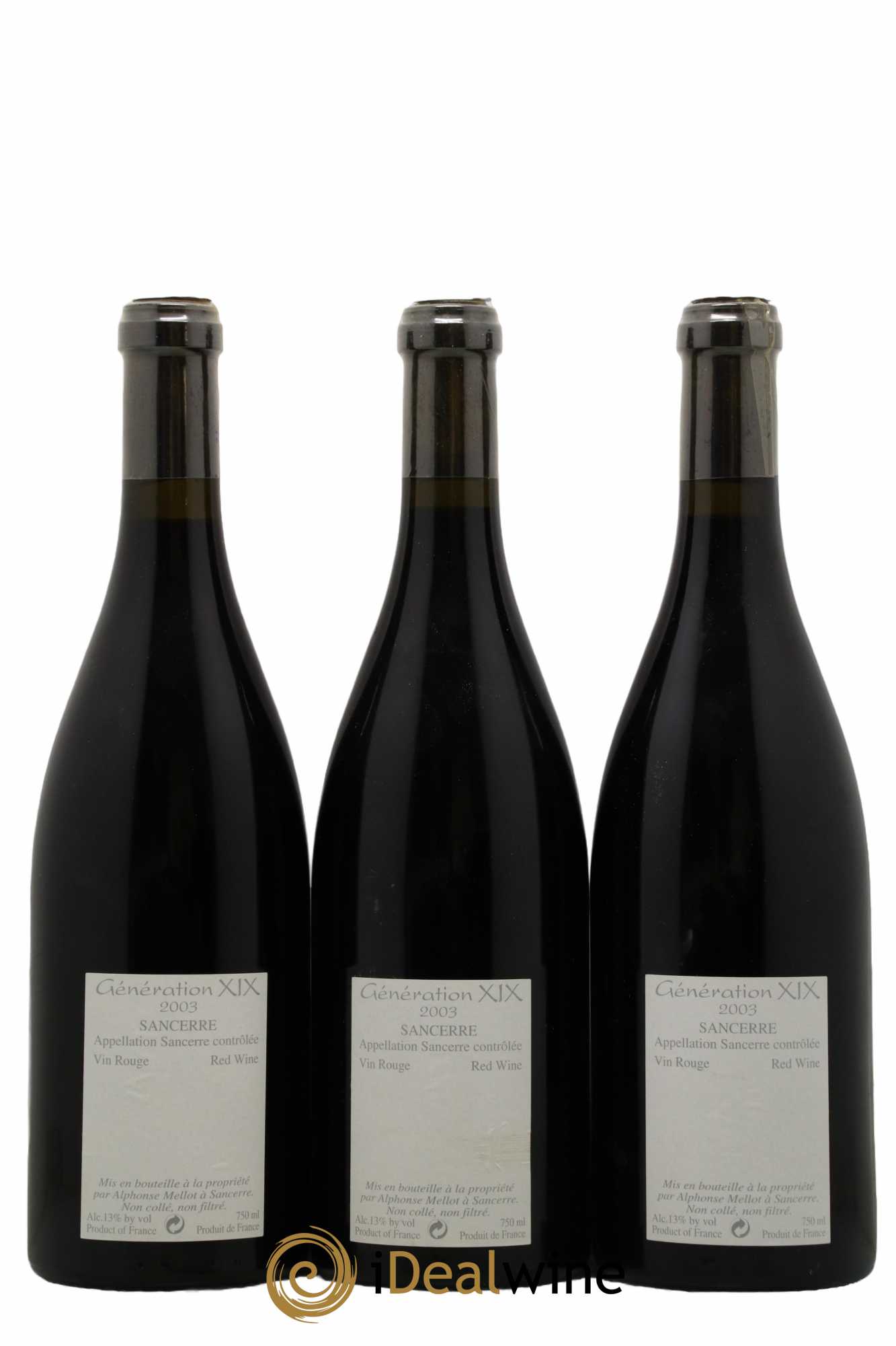 Sancerre Génération XIX Alphonse Mellot 2003 - Lot of 6 bottles - 4