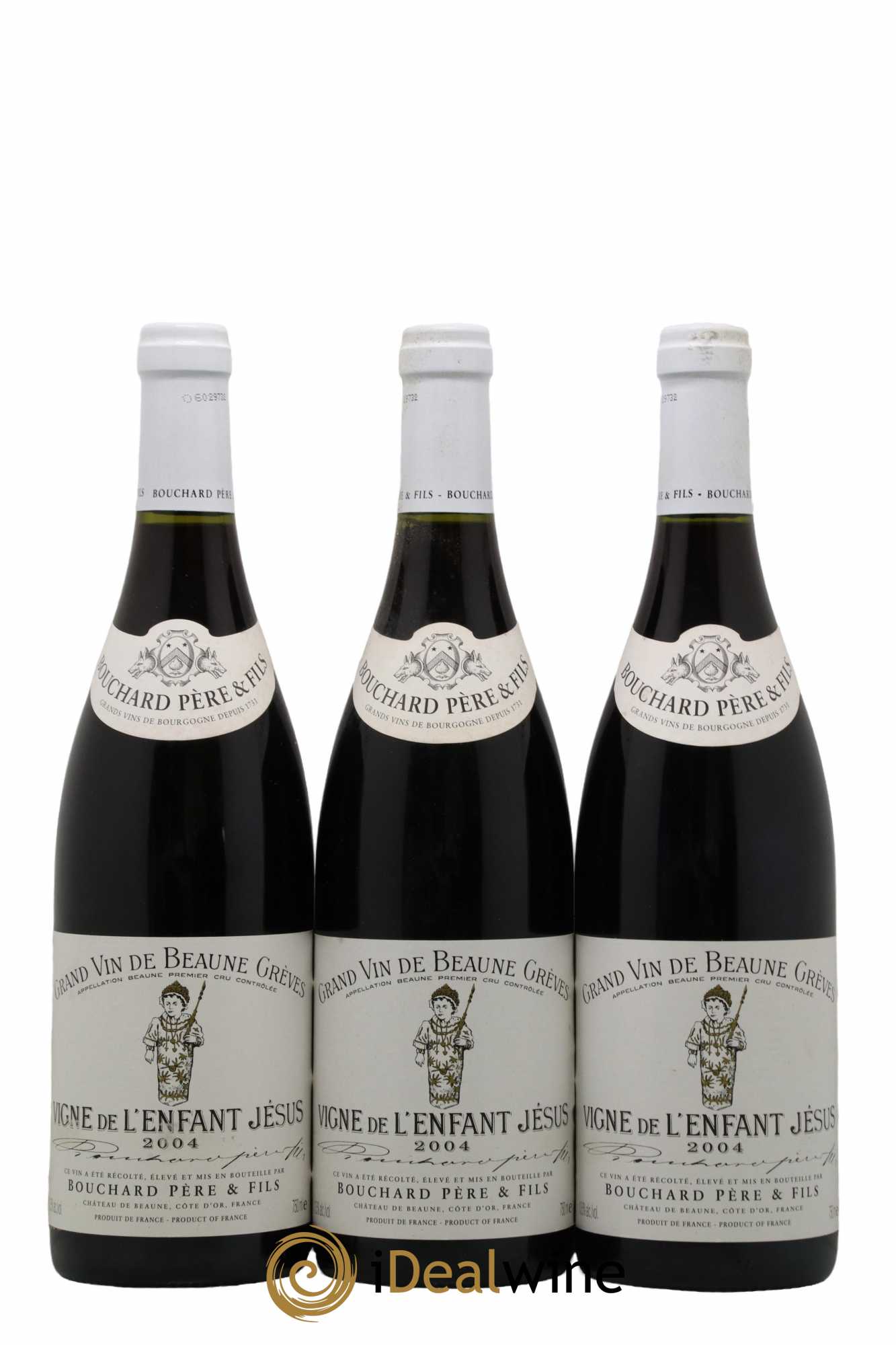 Beaune 1er Cru Grèves - Vigne de l'Enfant Jésus Bouchard Père & Fils 2004 - Lot de 6 bouteilles - 1