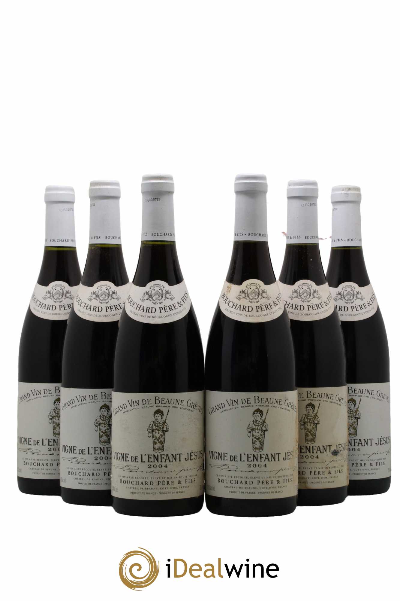 Beaune 1er Cru Grèves - Vigne de l'Enfant Jésus Bouchard Père & Fils 2004 - Lot de 6 bouteilles - 0