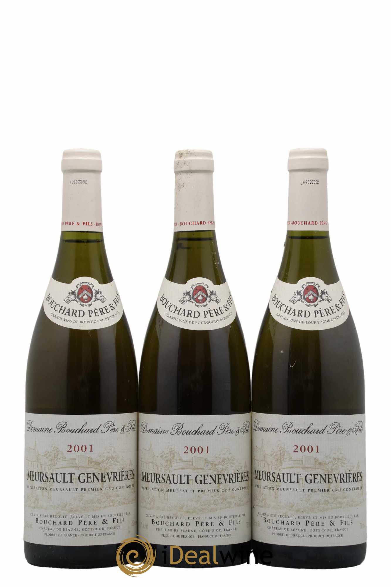 Meursault 1er Cru Genevrières Bouchard Père & Fils 2001 - Lot de 6 bouteilles - 2