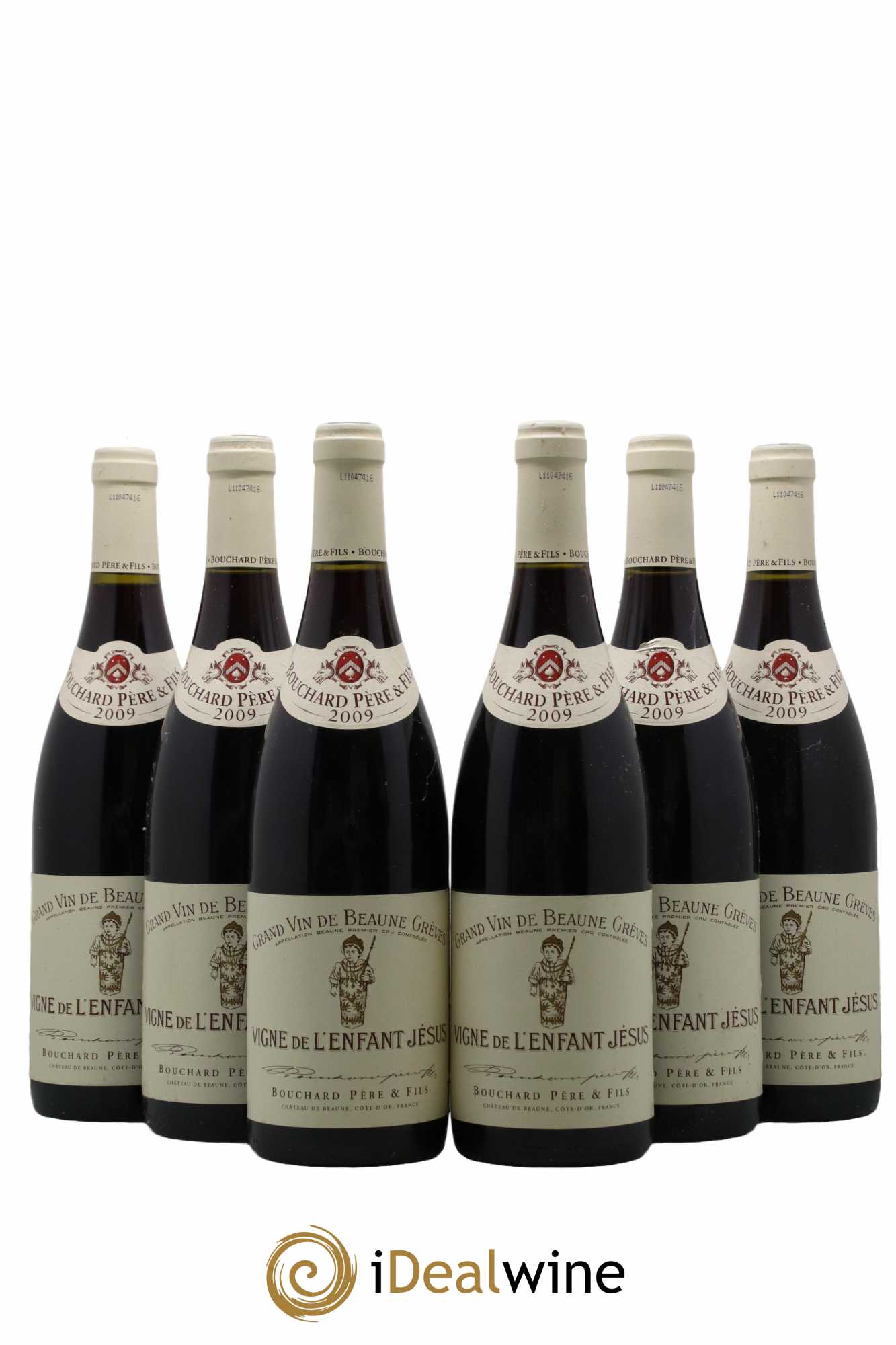 Beaune 1er Cru Grèves - Vigne de l'Enfant Jésus Bouchard Père & Fils 2009 - Lot de 6 bouteilles - 0