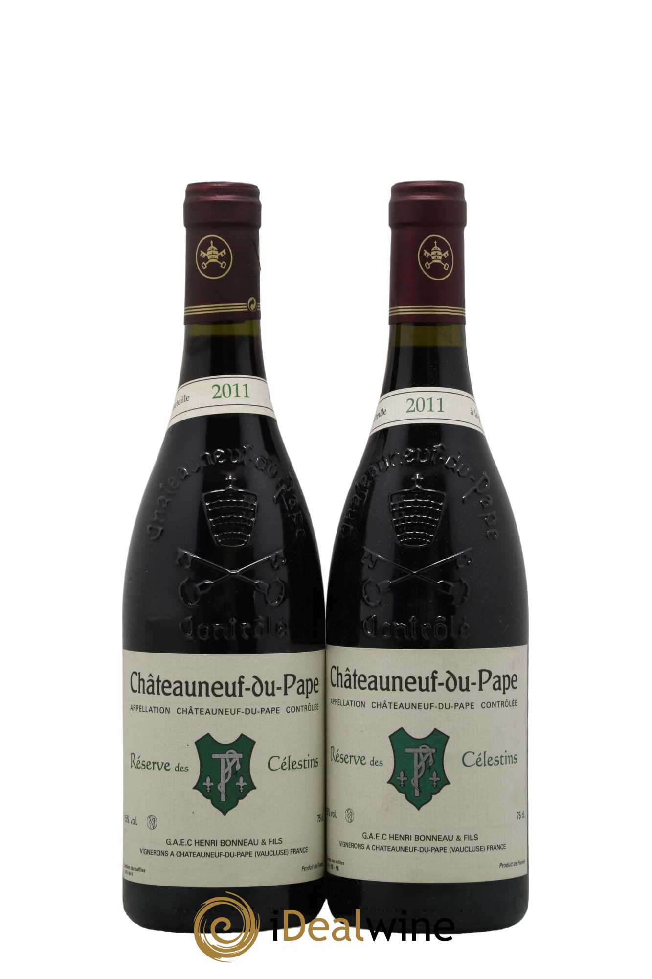 Châteauneuf-du-Pape Réserve des Célestins Henri Bonneau & Fils 2011 - Lot de 2 bouteilles - 0