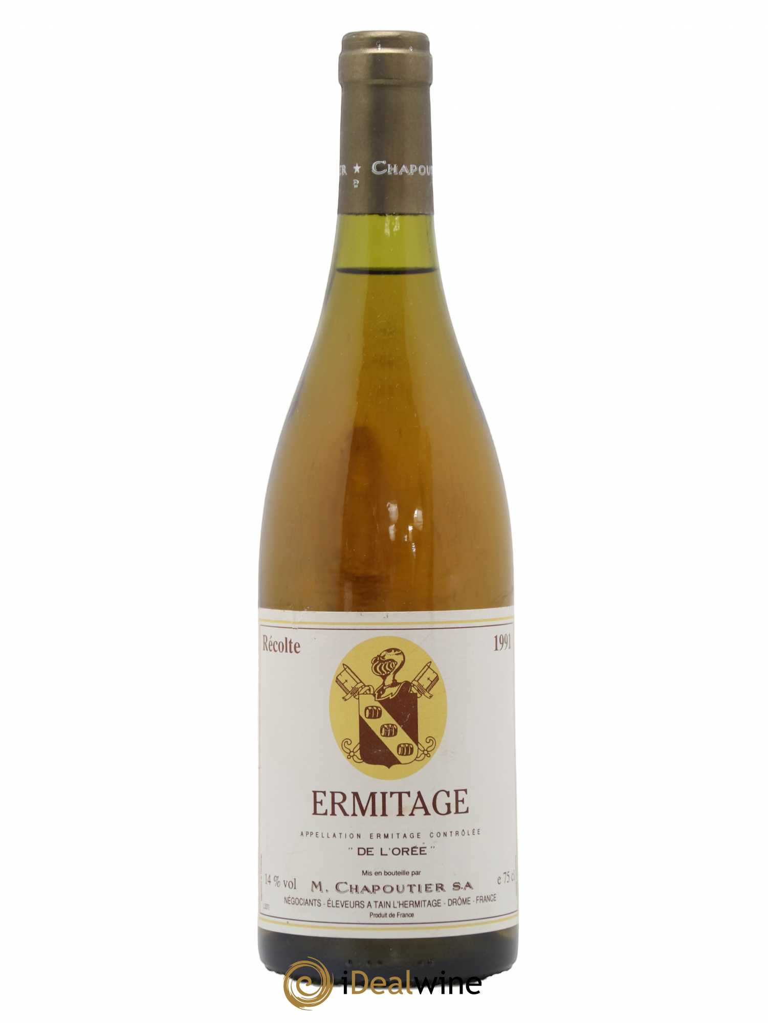 Hermitage Ermitage de l'Orée Chapoutier 1991 - Lot de 1 bouteille - 0