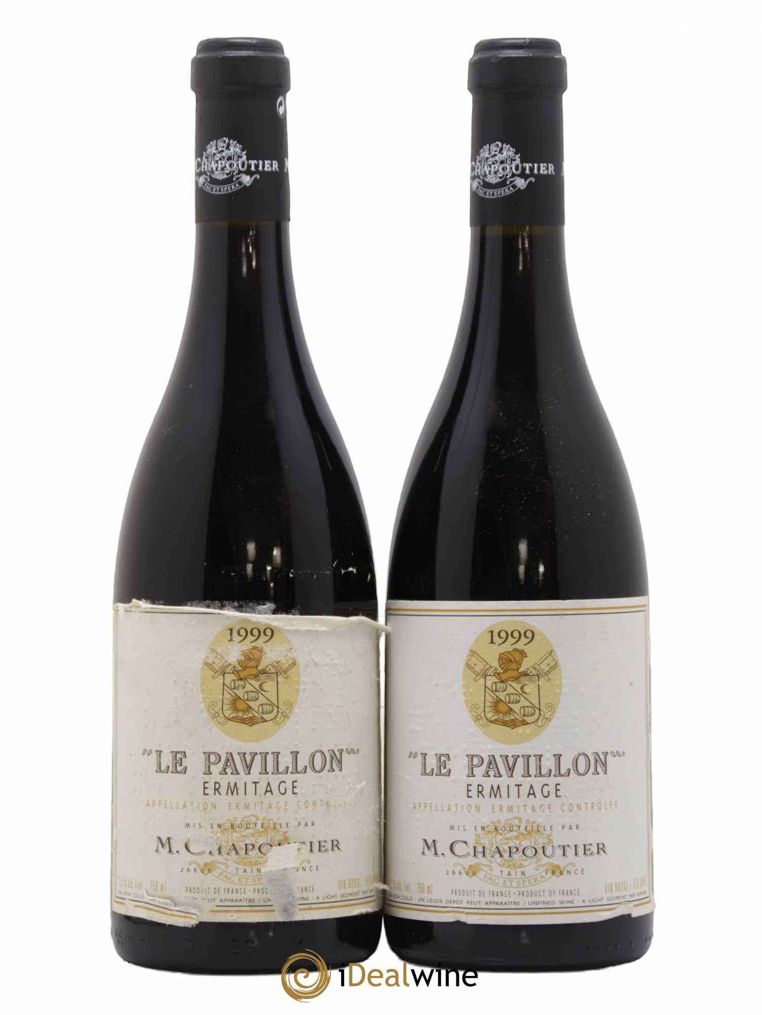 Hermitage Ermitage Le Pavillon Chapoutier 1999 - Lot de 2 bouteilles - 0